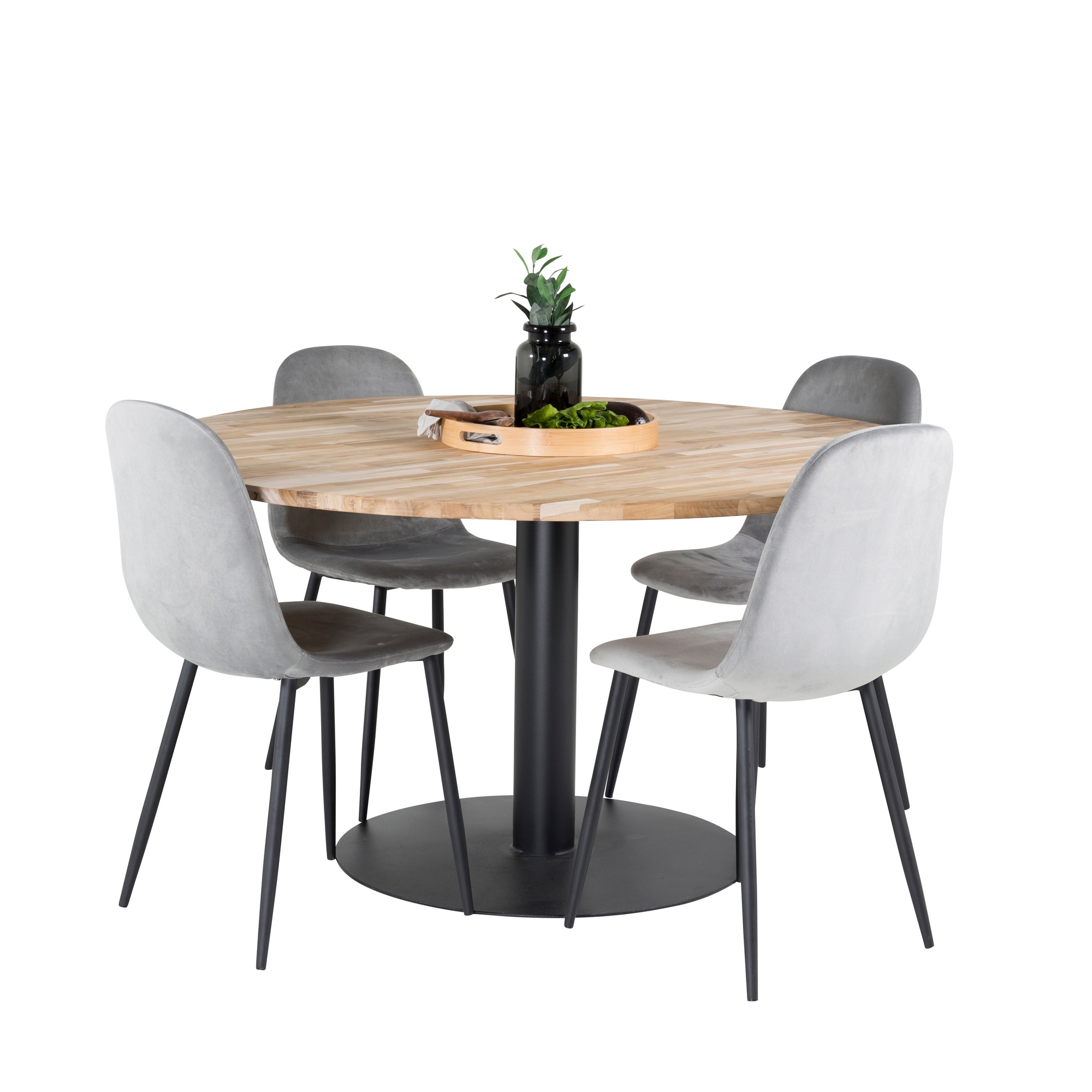 Spisegruppe Venture Home Cornelia med 4 Pobbie Stoler