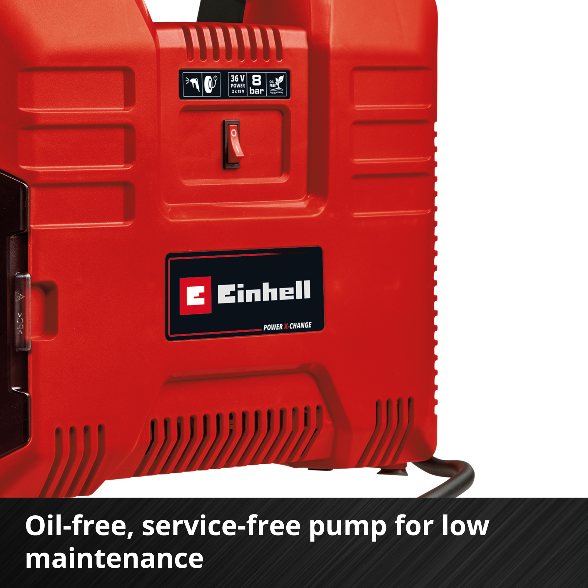 Portabel Kompressor Einhell TE-AC 36/8 Li OF Set-Solo Trådløs uten Batteri