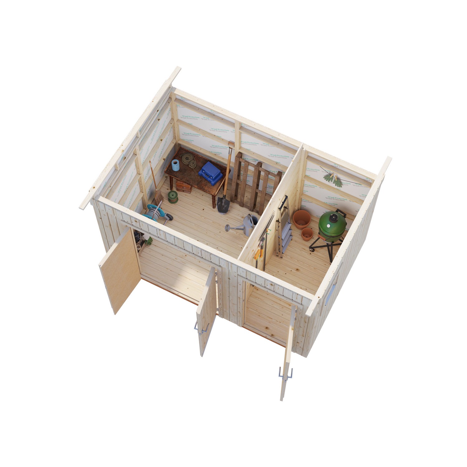Redskapsbod Palmako Kalle 6,6 m2