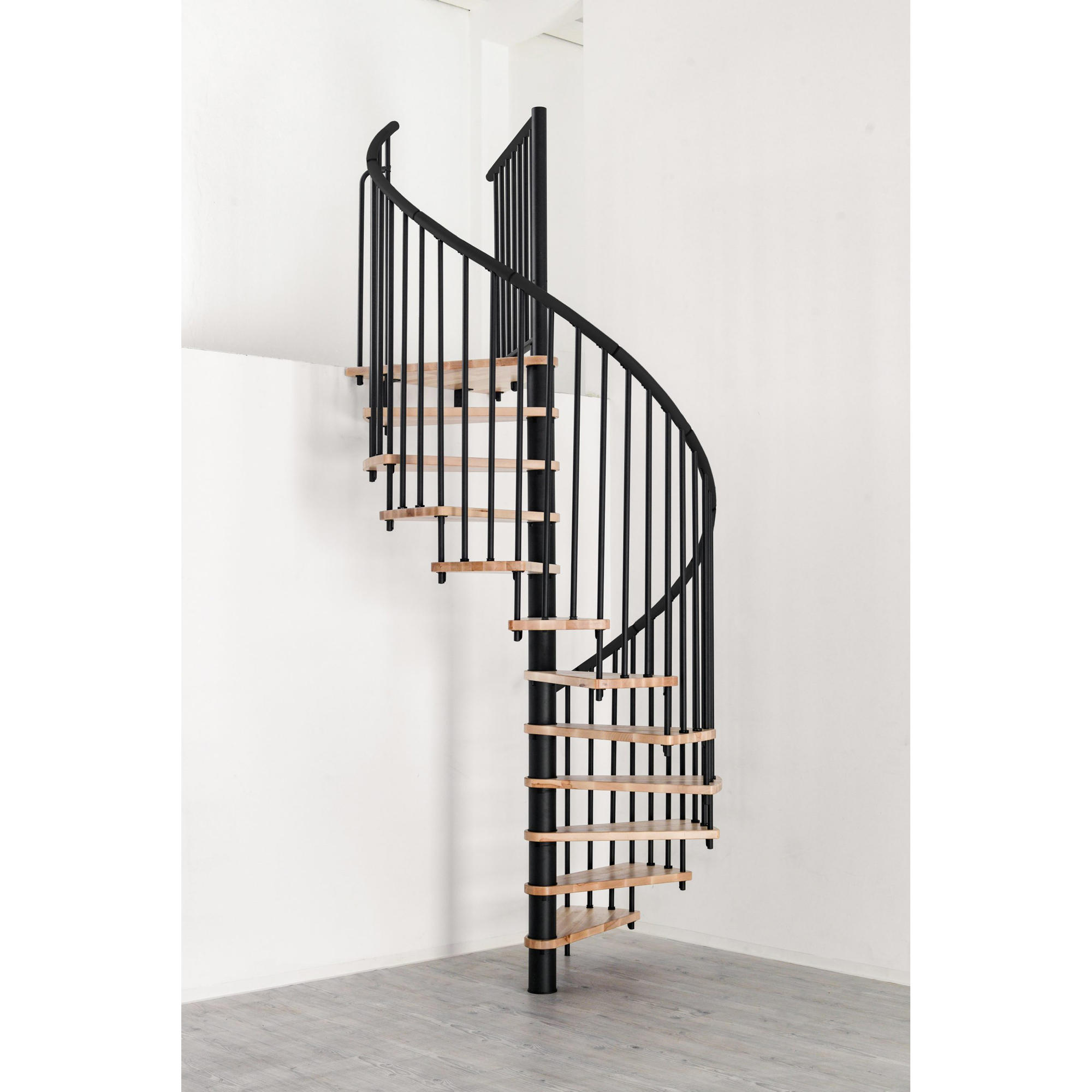 Spiraltrapp Byggera Euro Design Svart Bøk, Ø1400 mm