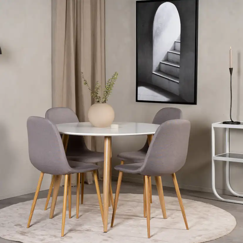 Spisegruppe Venture Home Plaza med 4stk Polar Stoler