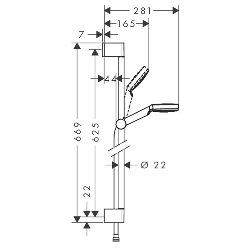 Dusjsett Hansgrohe Crometta 1jet