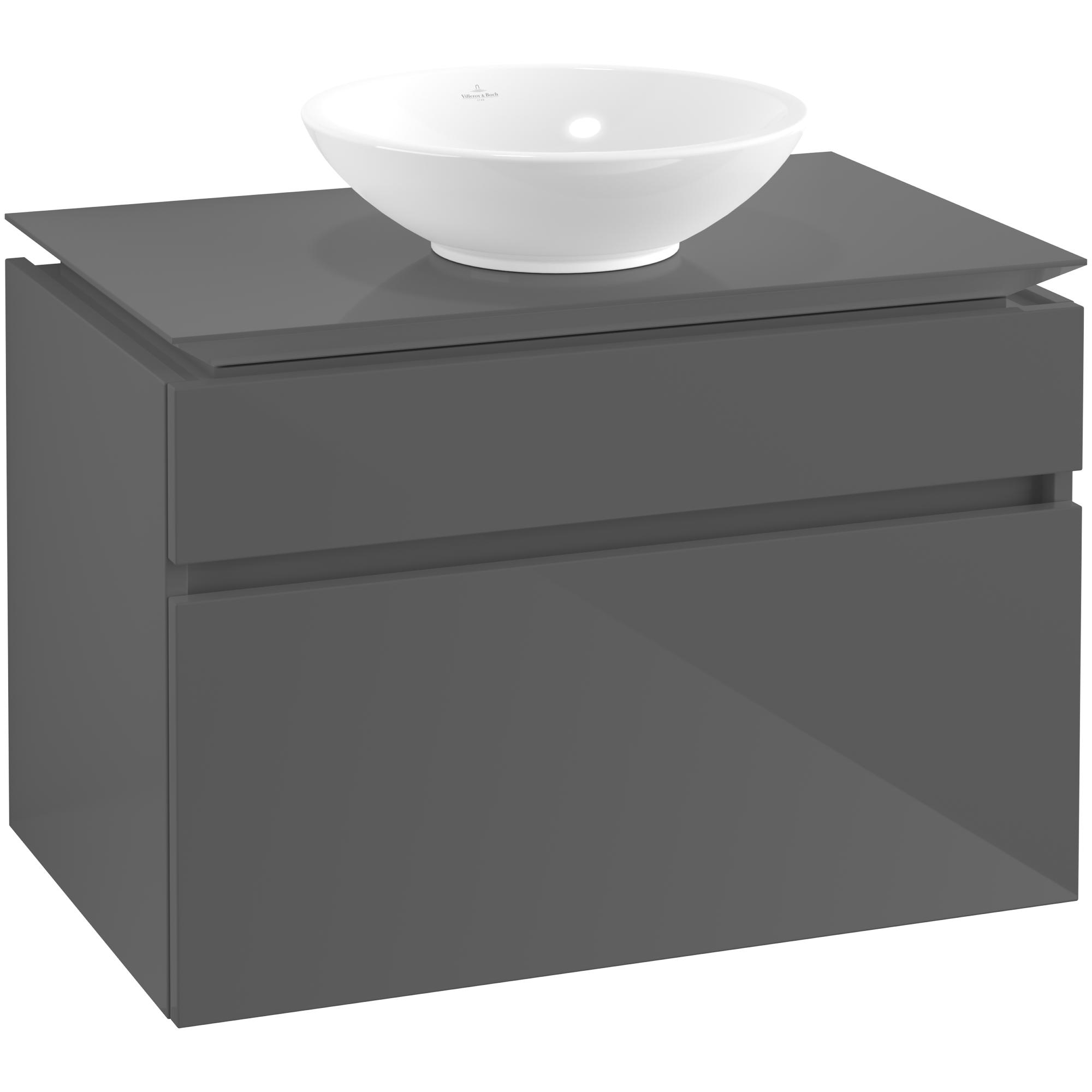 Tvättställsskåp Villeroy & Boch Legato 800 med 2 Lådor för Ytmonterat Tvättställ | badrum - badrumsmobler - tvattstallsskap-och-kommod | KakelKungen