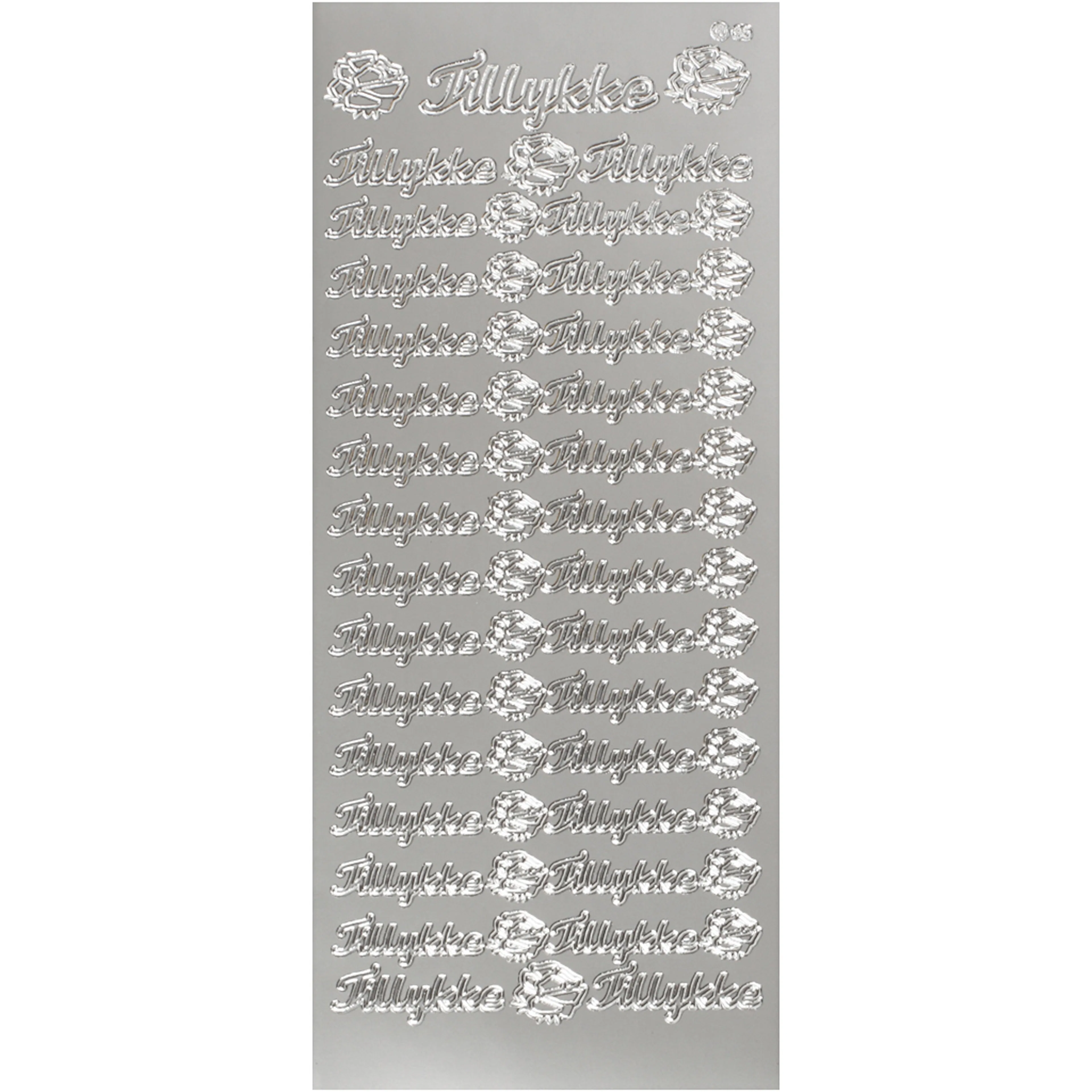 Stickers Creativ Company Tillykke 10x23 cm