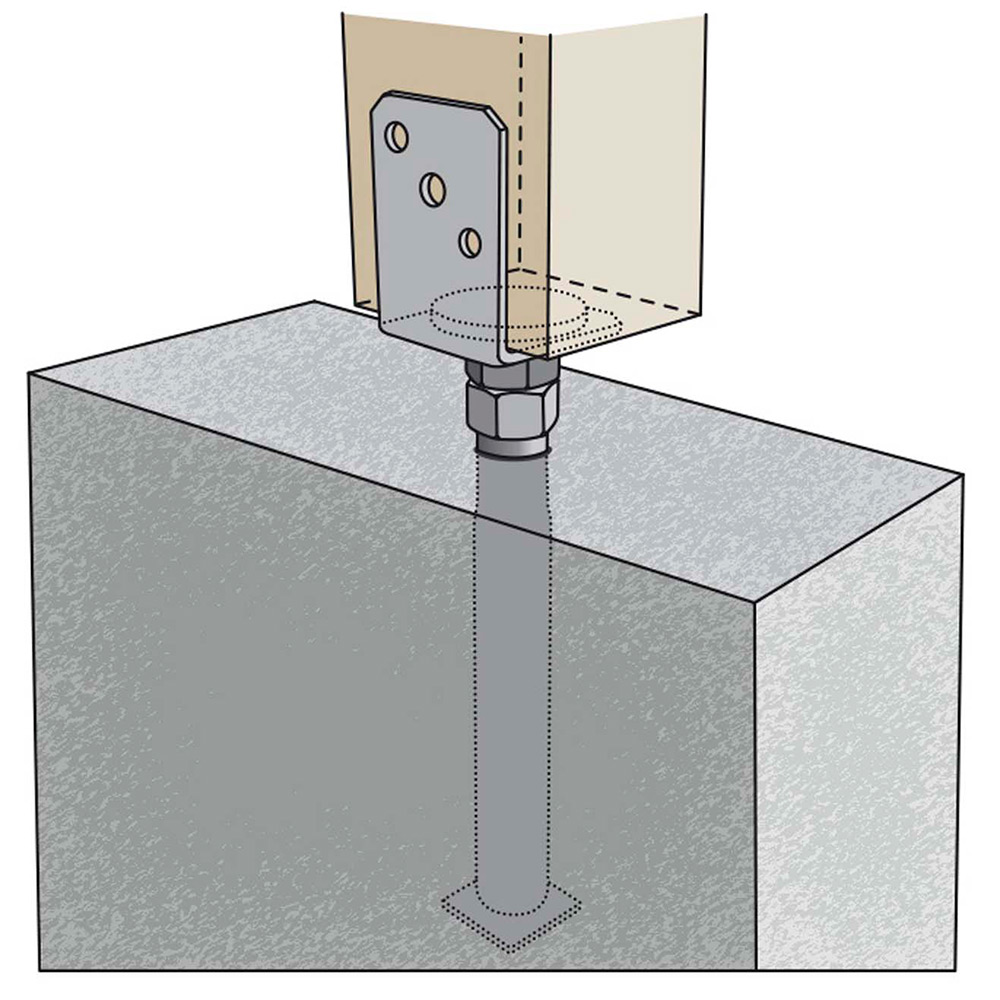 Stolpeholder FAST PSLA 70x60 mm