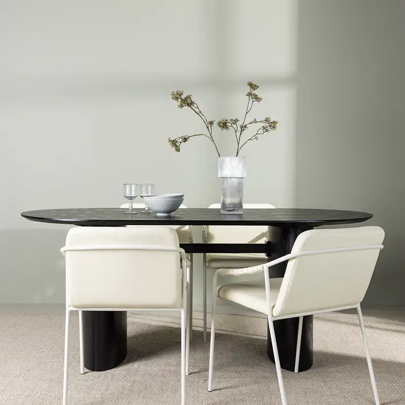 Spisegruppe Venture Home Isolde med 4 stk Tvist Stoler