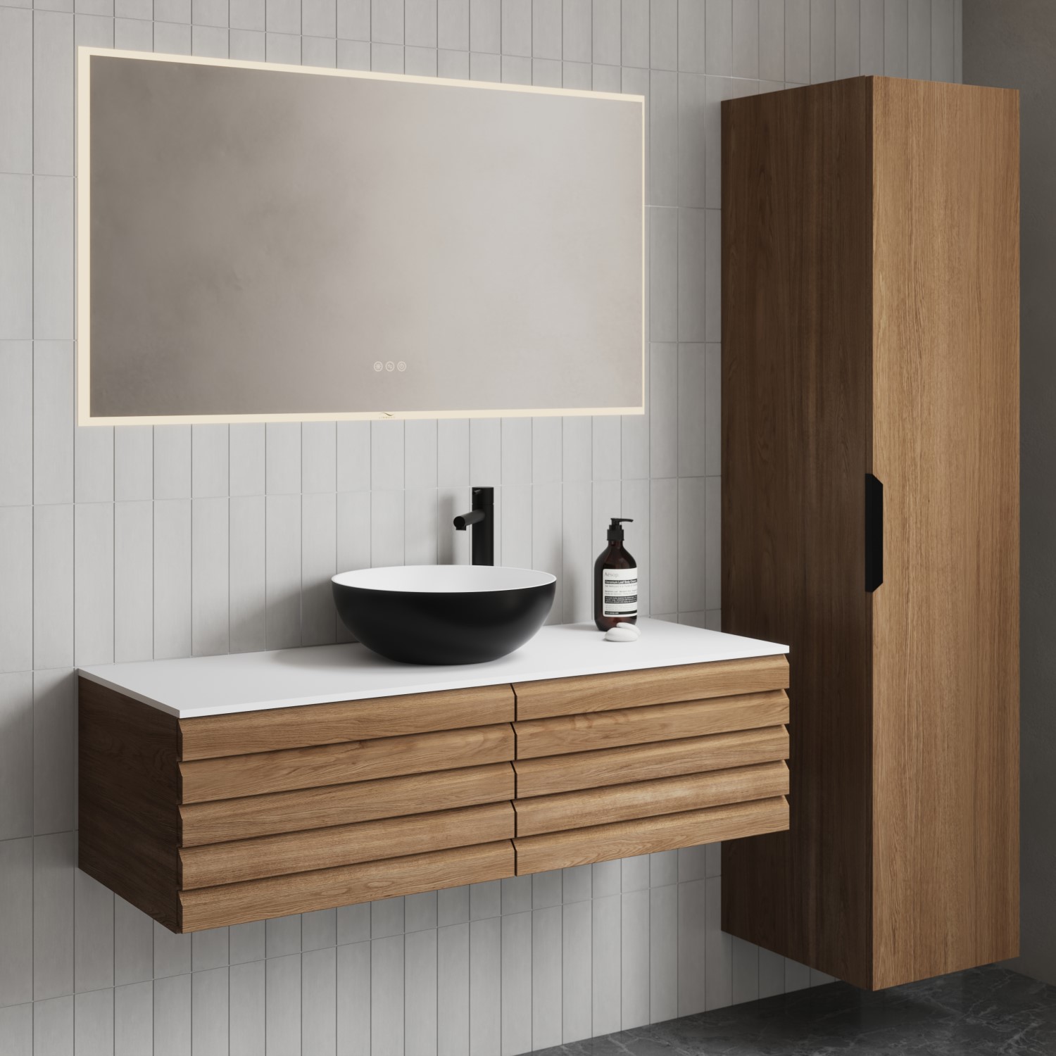Toppservant Linn Bad Toke Ø40 cm