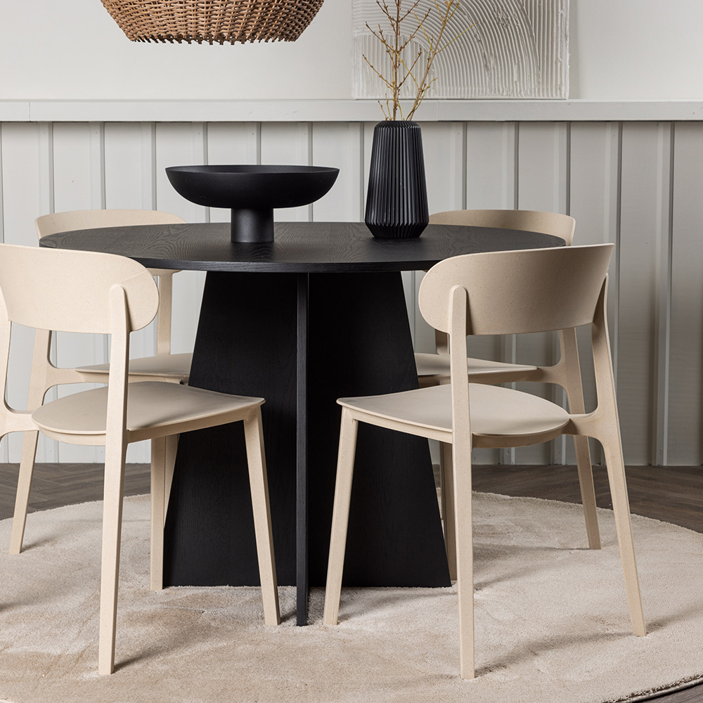 Spisegruppe Venture Home Bootcut Ø110 cm med 4 Åstol Stoler