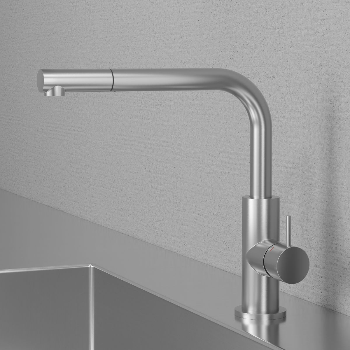 Köksblandare Scandtap Steel Accent 90 | badrum - blandare - koksblandare | KakelKungen