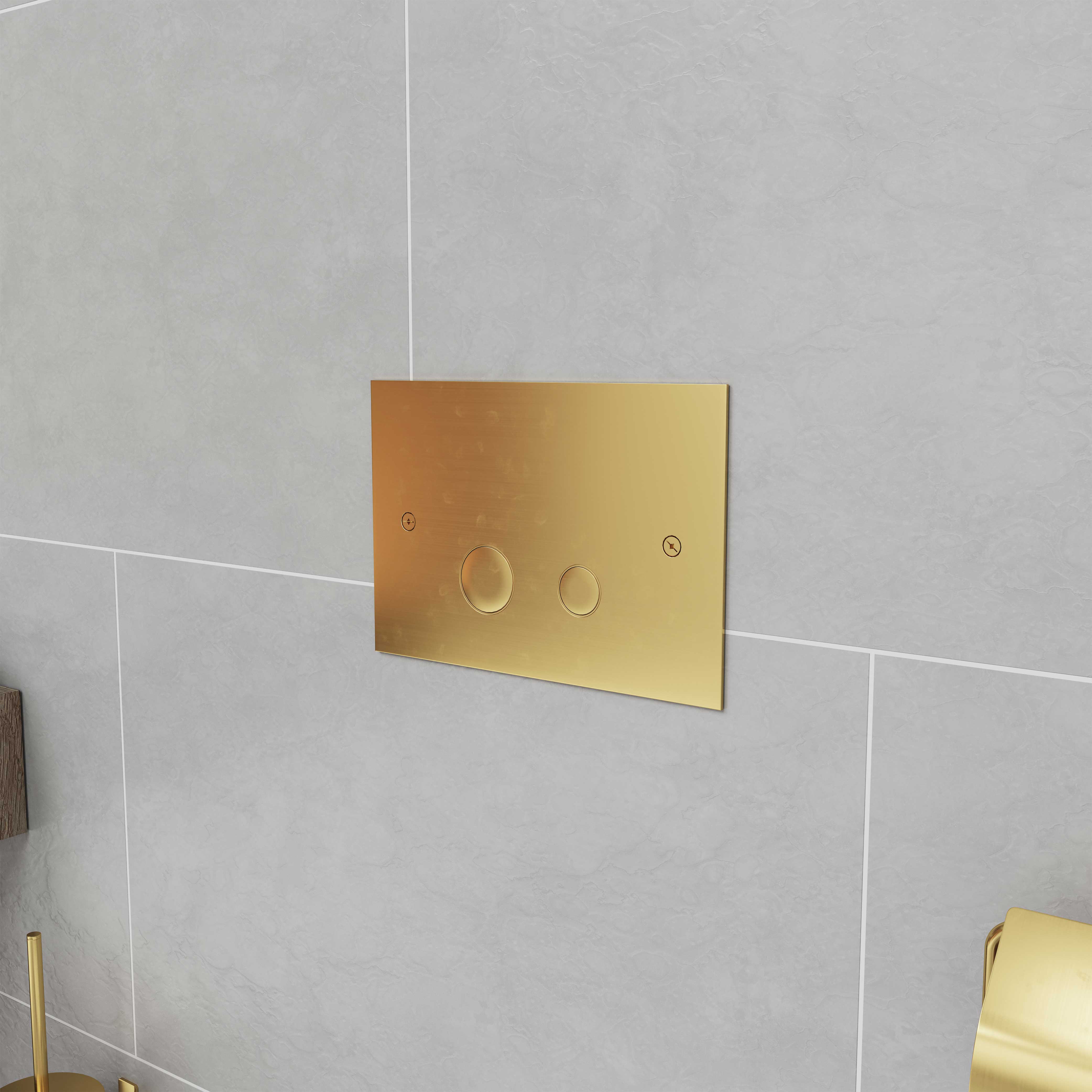 LAVABO Luna Skylleplade for Geberit (Sigma) Cisterne, Messin Messing