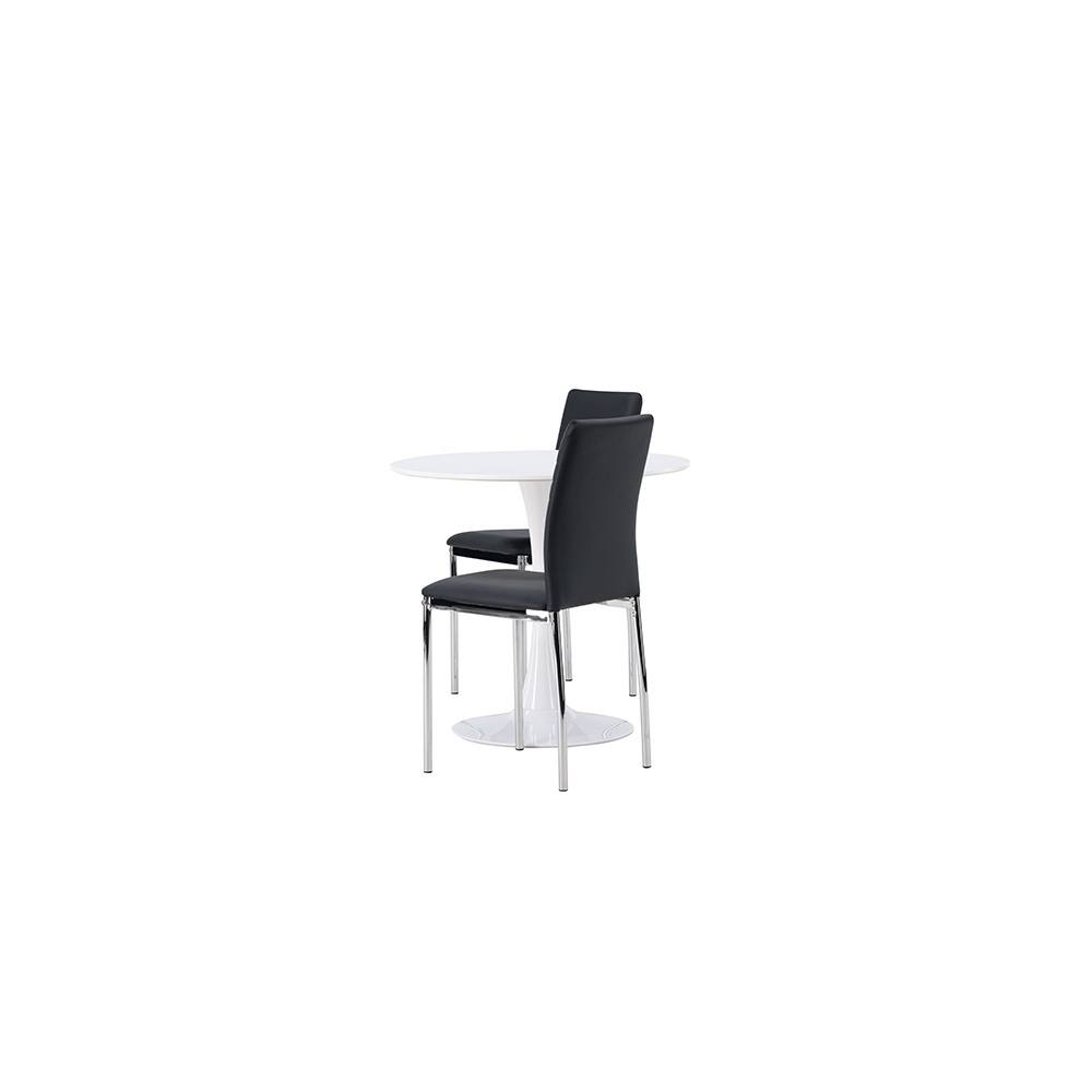 Spisegruppe Venture Home Hamden Ø80 cm med 2 stk Lily Stoler