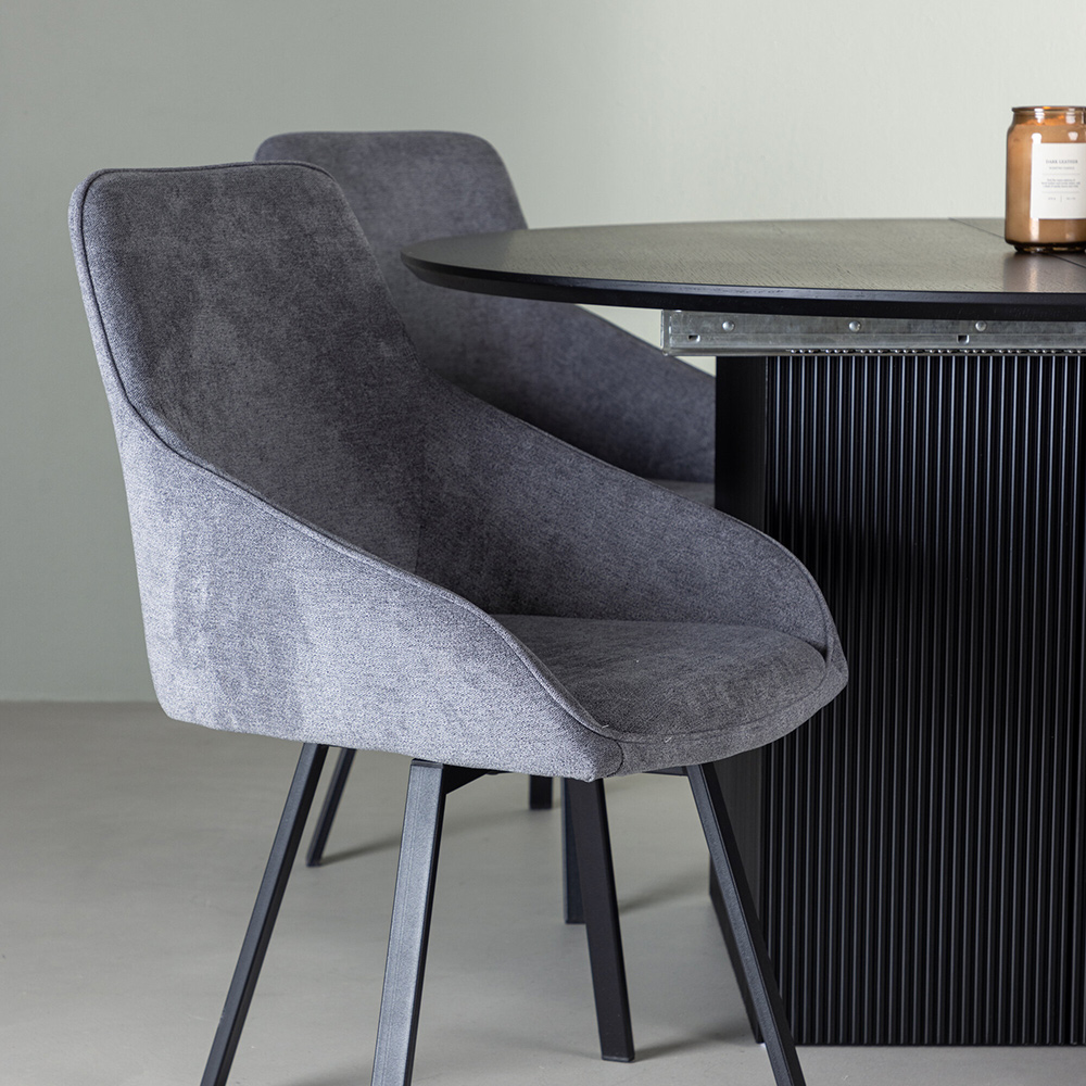 Spisegruppe Venture Home Matilda med 4 Rosie Stoler