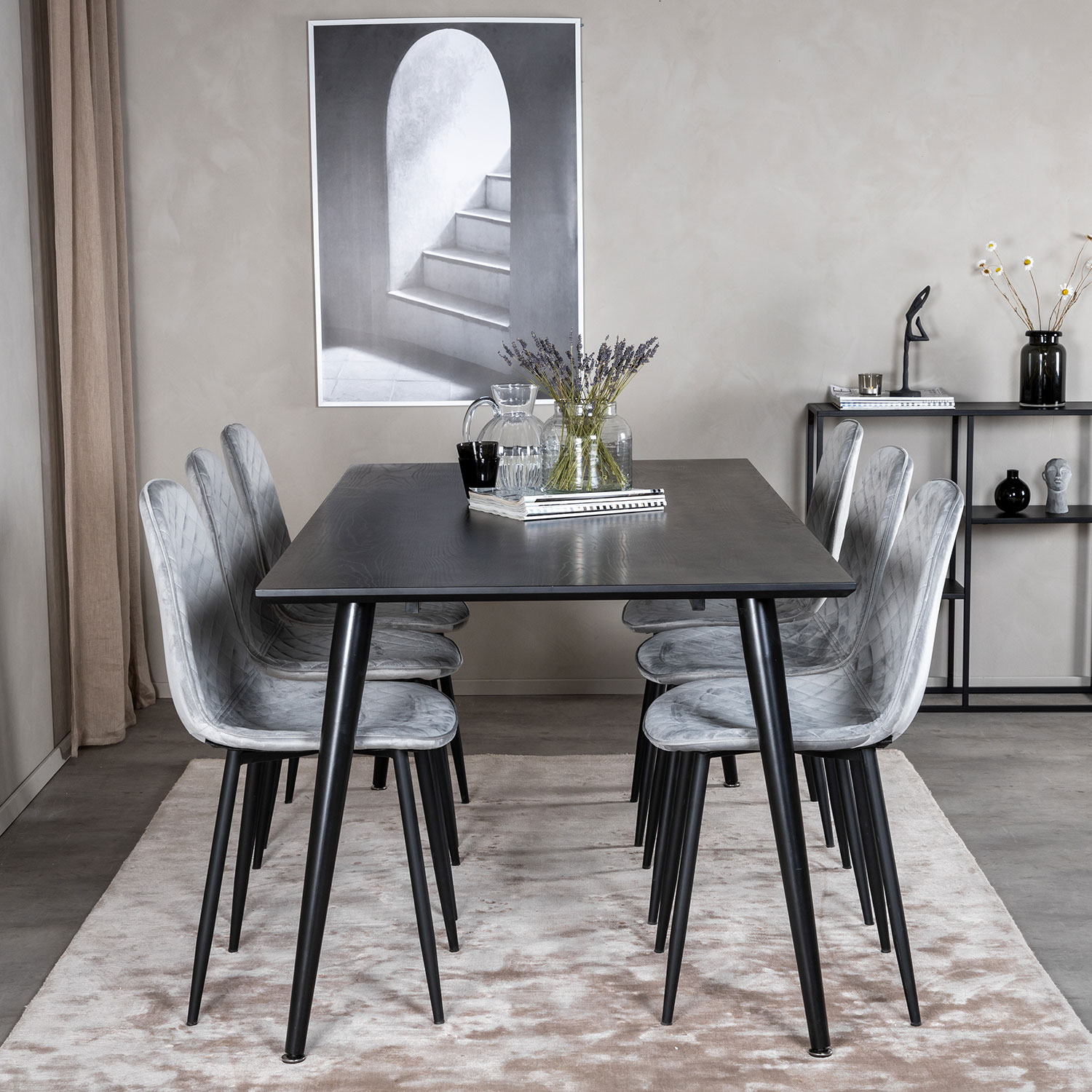 Spisegruppe Venture Home Dipp med 6 Polar Diamond Stoler