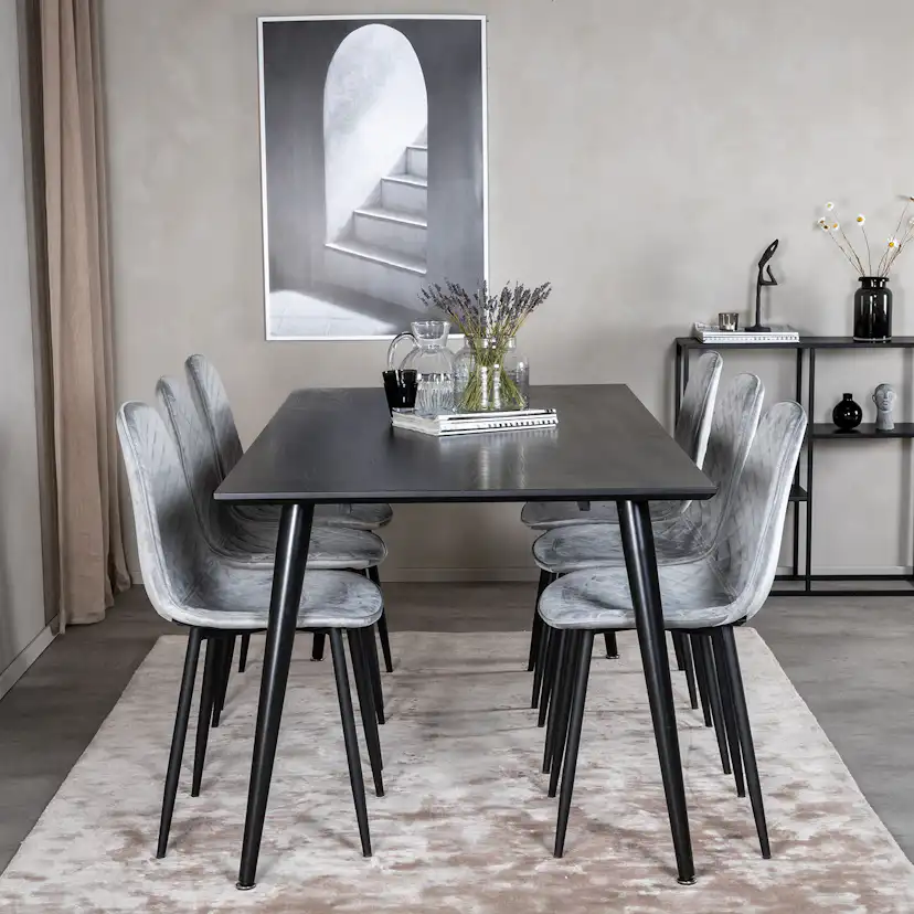 Spisegruppe Venture Home Dipp med 6 Polar Diamond Stoler
