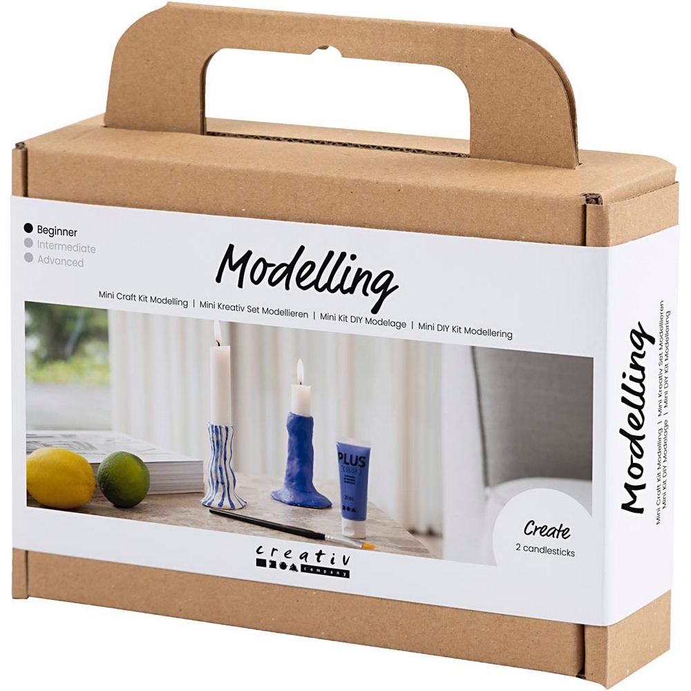 Hobbysett Creativ Company Mini DIY Kit Lysestaker Modellering