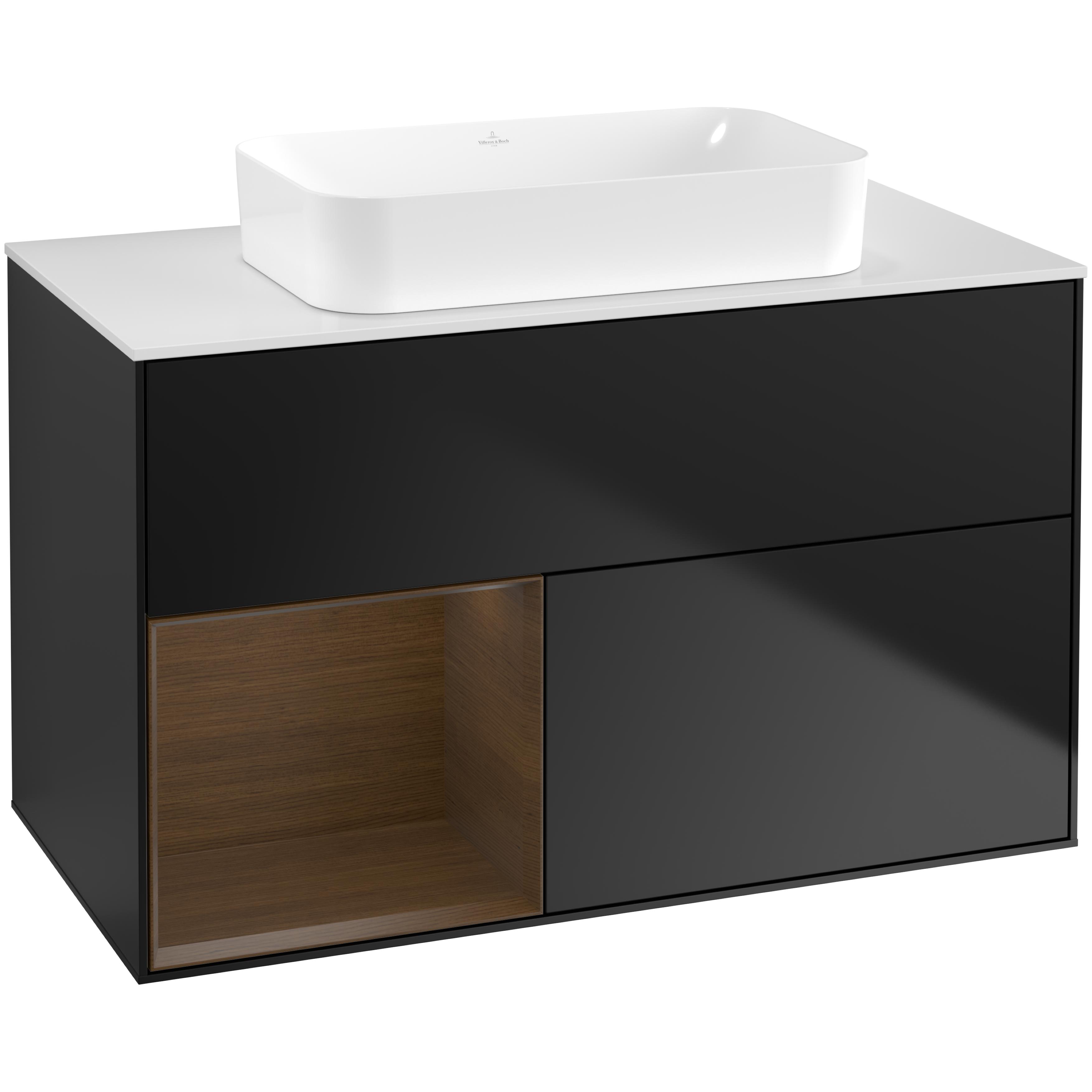 Tvättställsskåp Villeroy & Boch Finion med 2 Lådor Hylla och Bänkskiva för Fristående Tvättställ