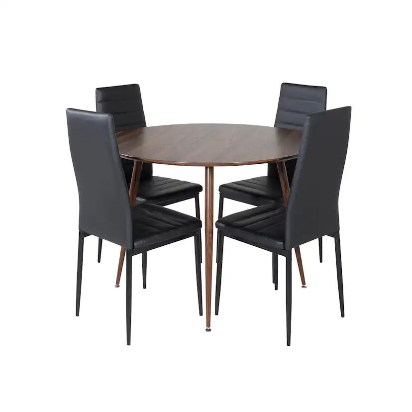 Spisegruppe Venture Home Plake med 4 Sly Stoler Rundt