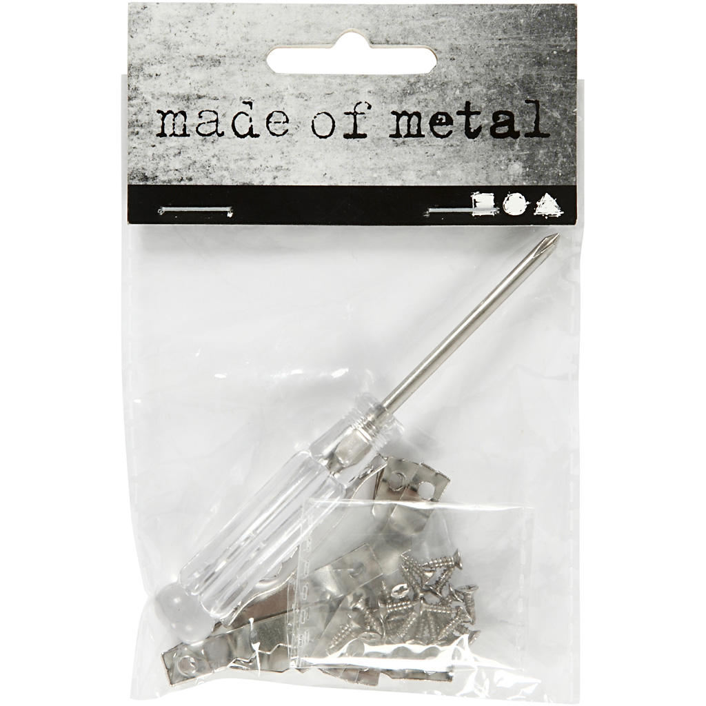 Beslag Creativ Company Sølv Str 5x40 mm 10 stk/1 Pk