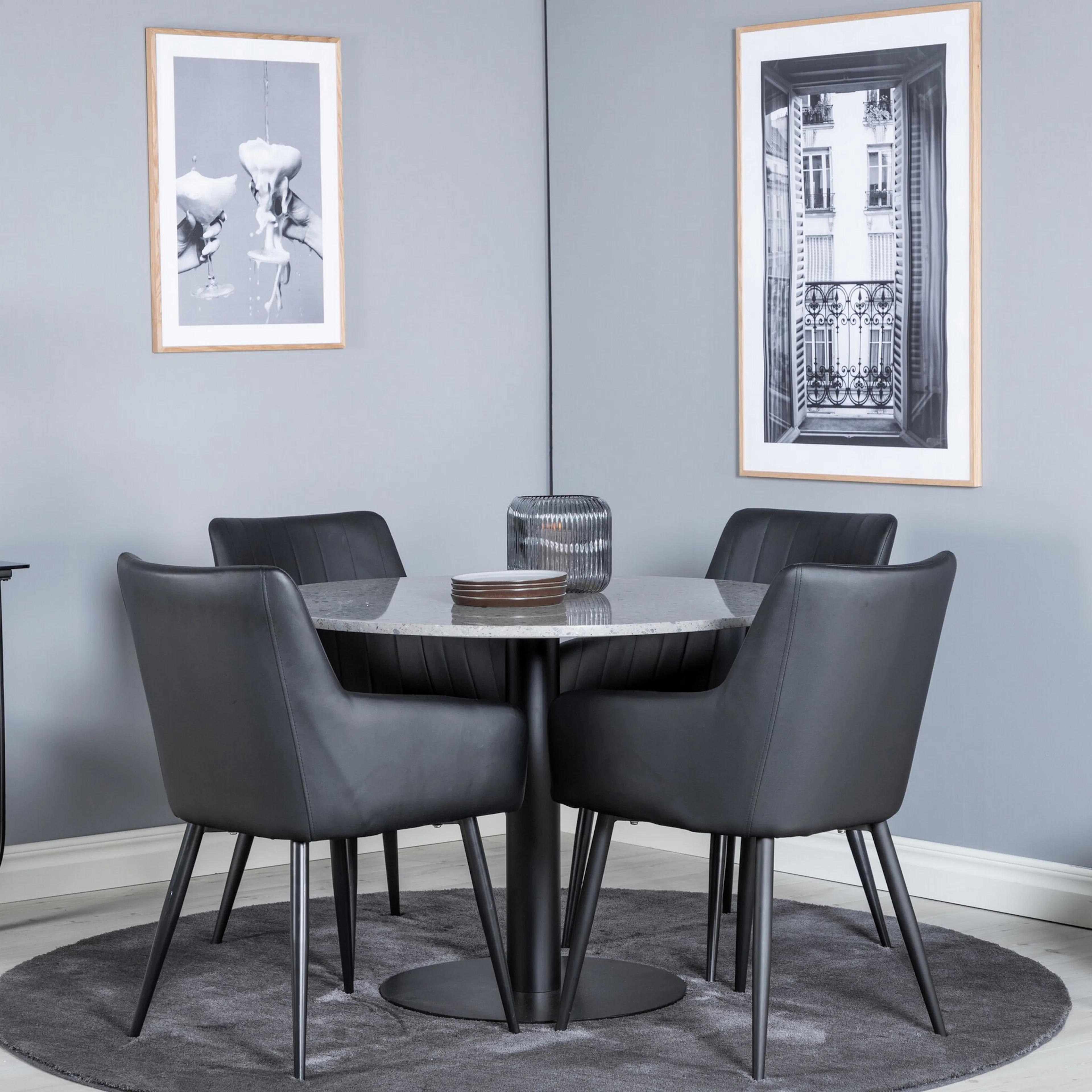 Spisegruppe Venture Home Razzia med 4stk Comfort Stoler