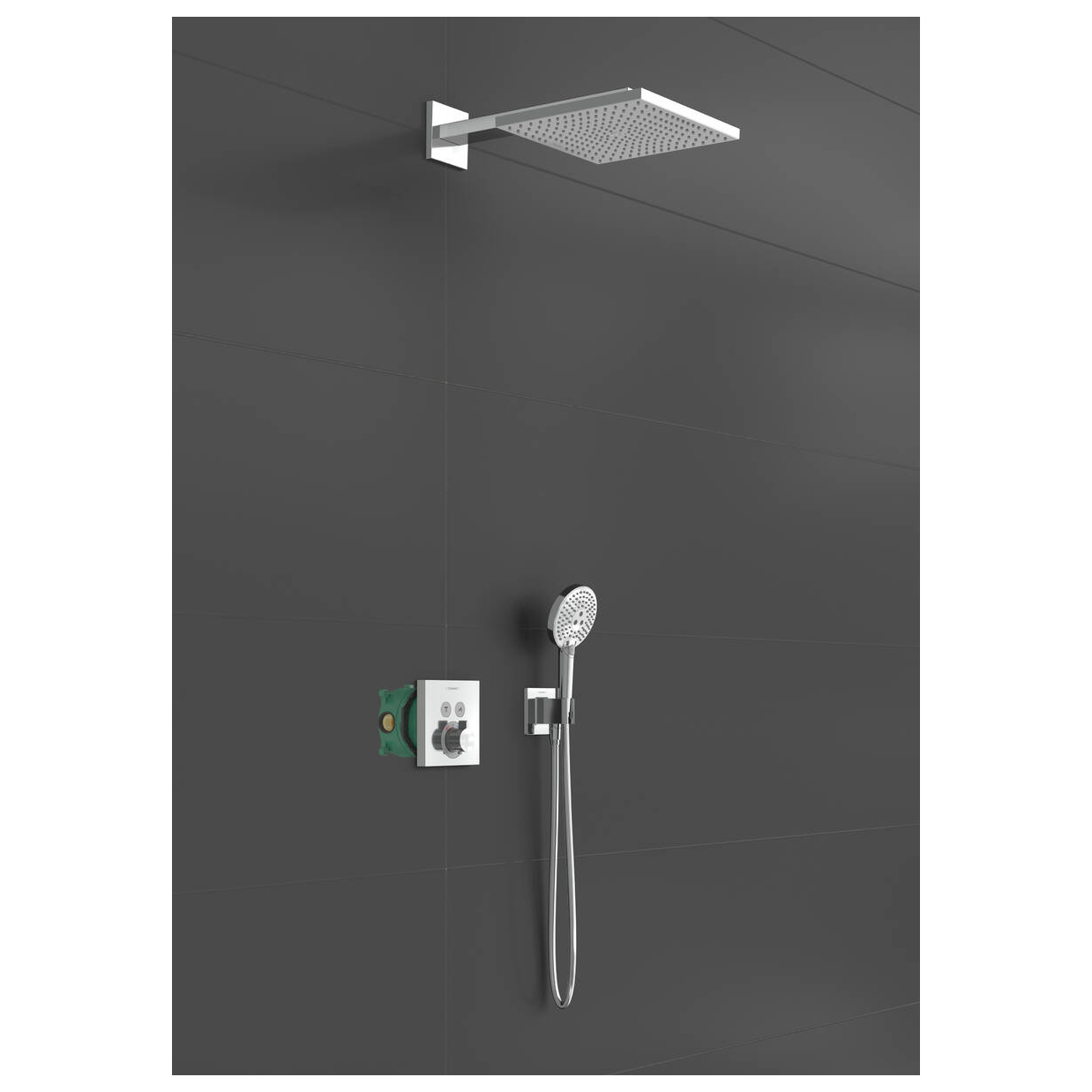 Takdusjsett Hansgrohe Raindance E 300 ShowerSelect Square 1jet