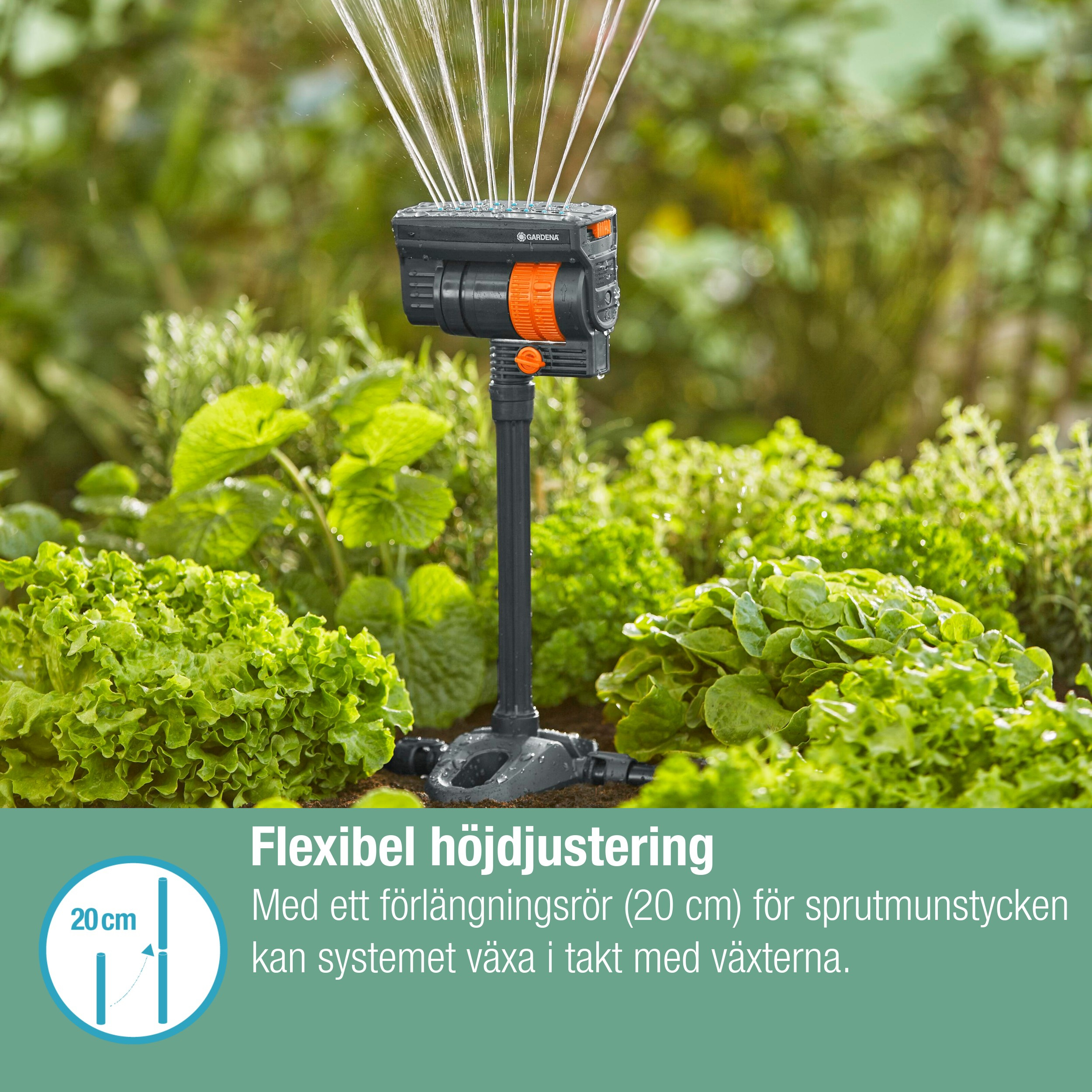 Vannspreder Gardena Micro-Drip OS 90 Rektangulær
