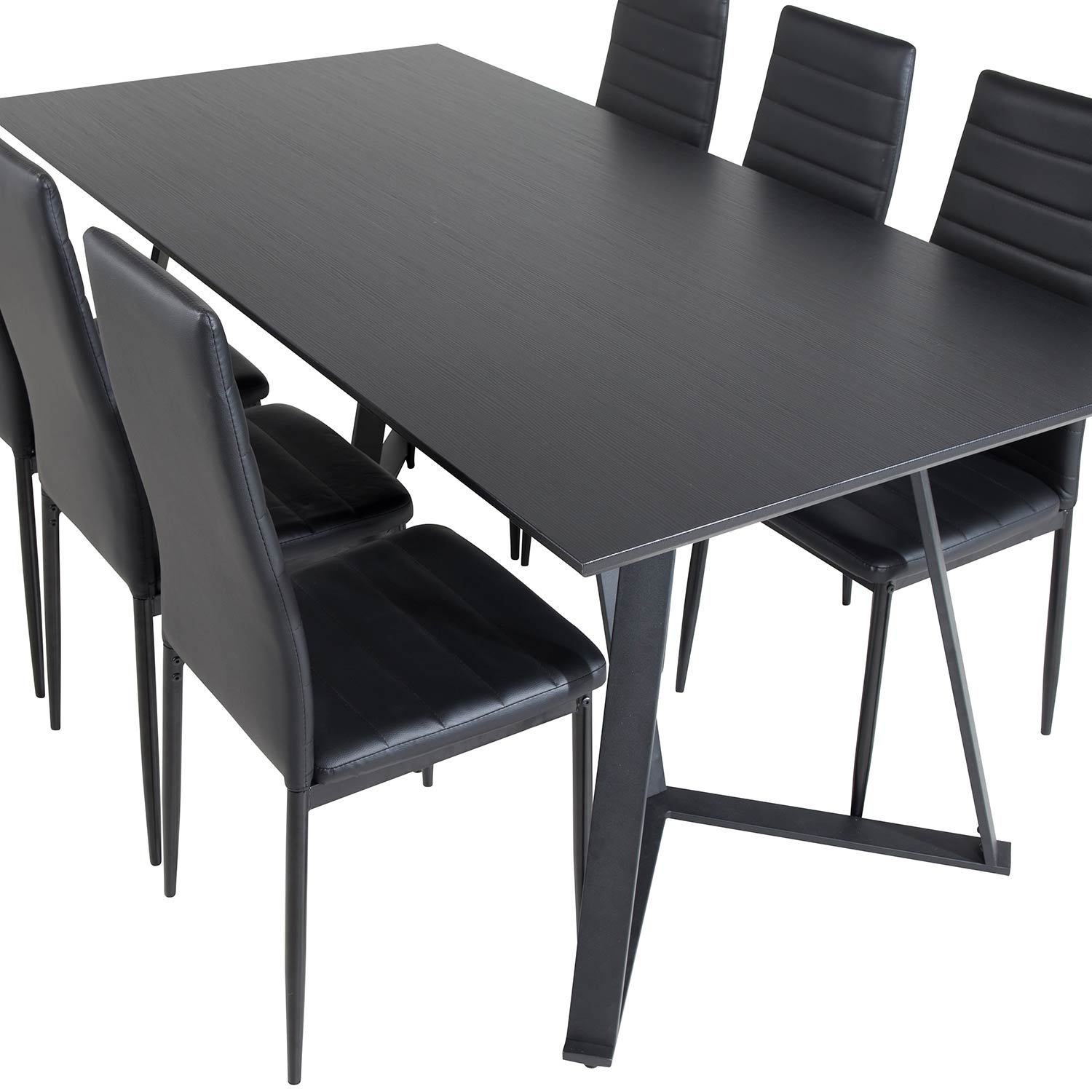 Spisegruppe Venture Home Madde med 6 Sly Stoler