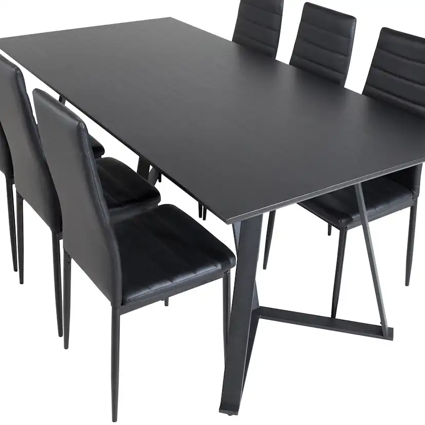 Spisegruppe Venture Home Madde med 6 Sly Stoler