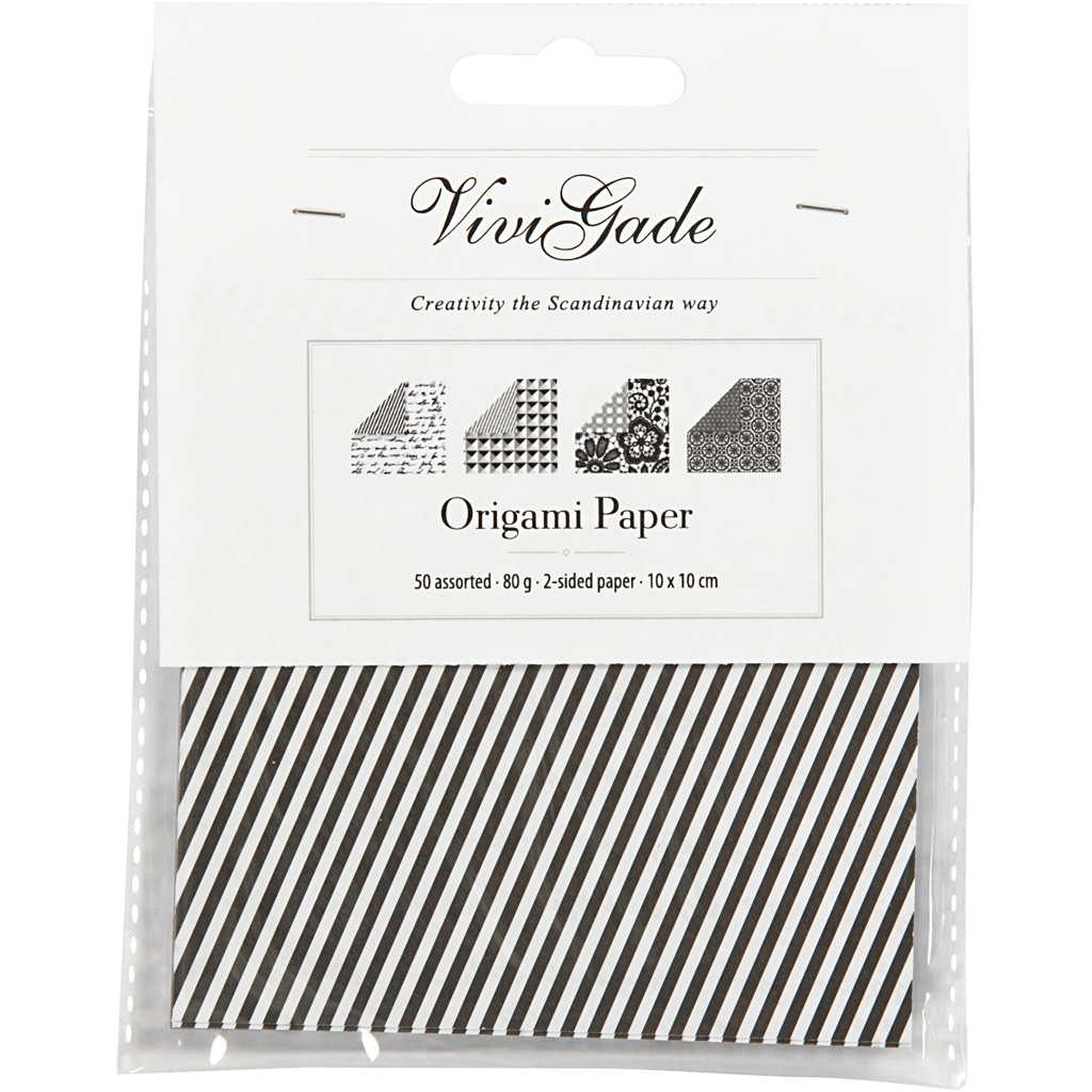 Origamipapir Creativ Company 80 g 50 Mix Ark/1 Pk
