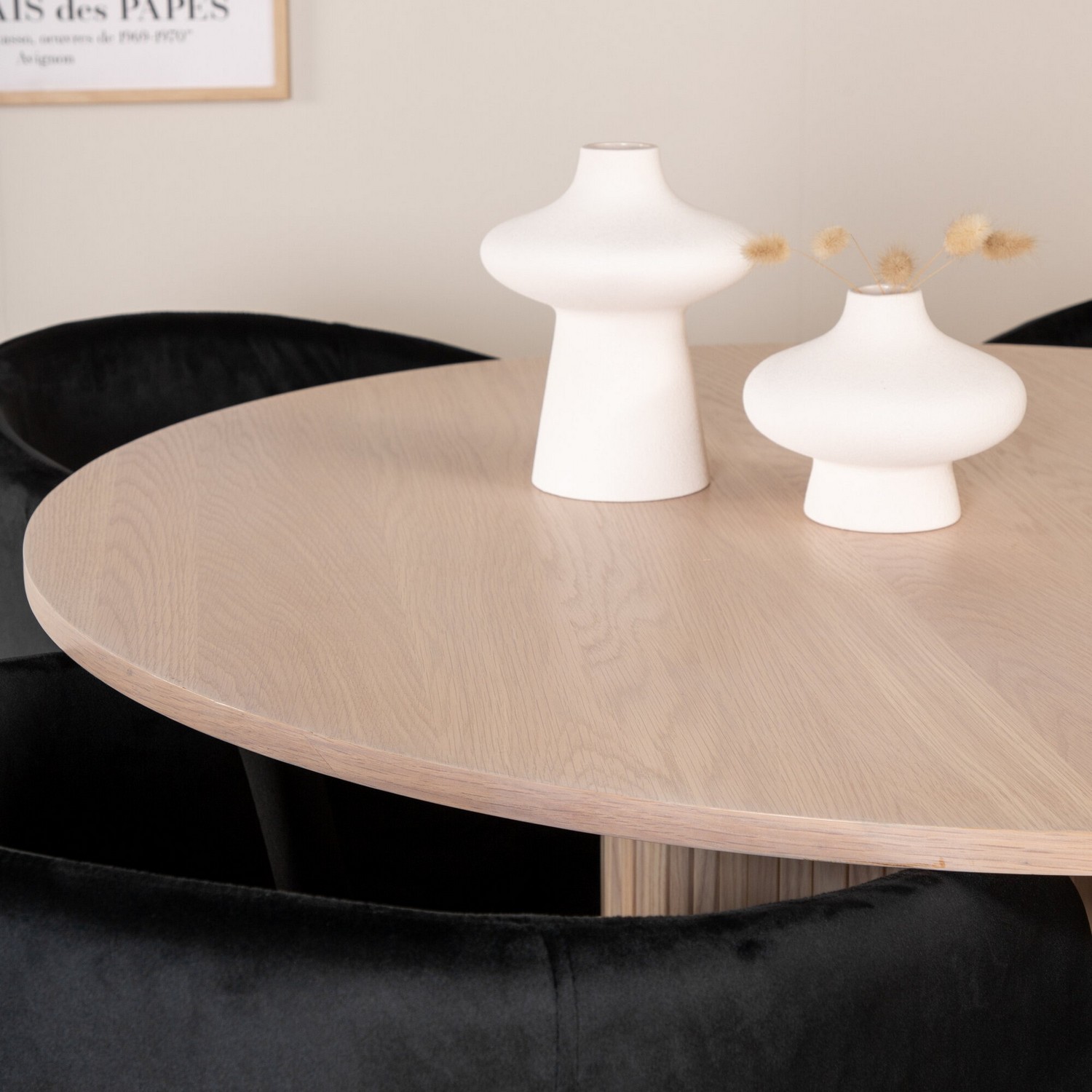 Spisegruppe Venture Home med Bianca Spisebord og 4 Bergen Spisestoler