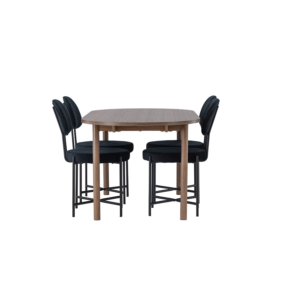 Spisegruppe Venture Home Andy med 4 Stella Stoler