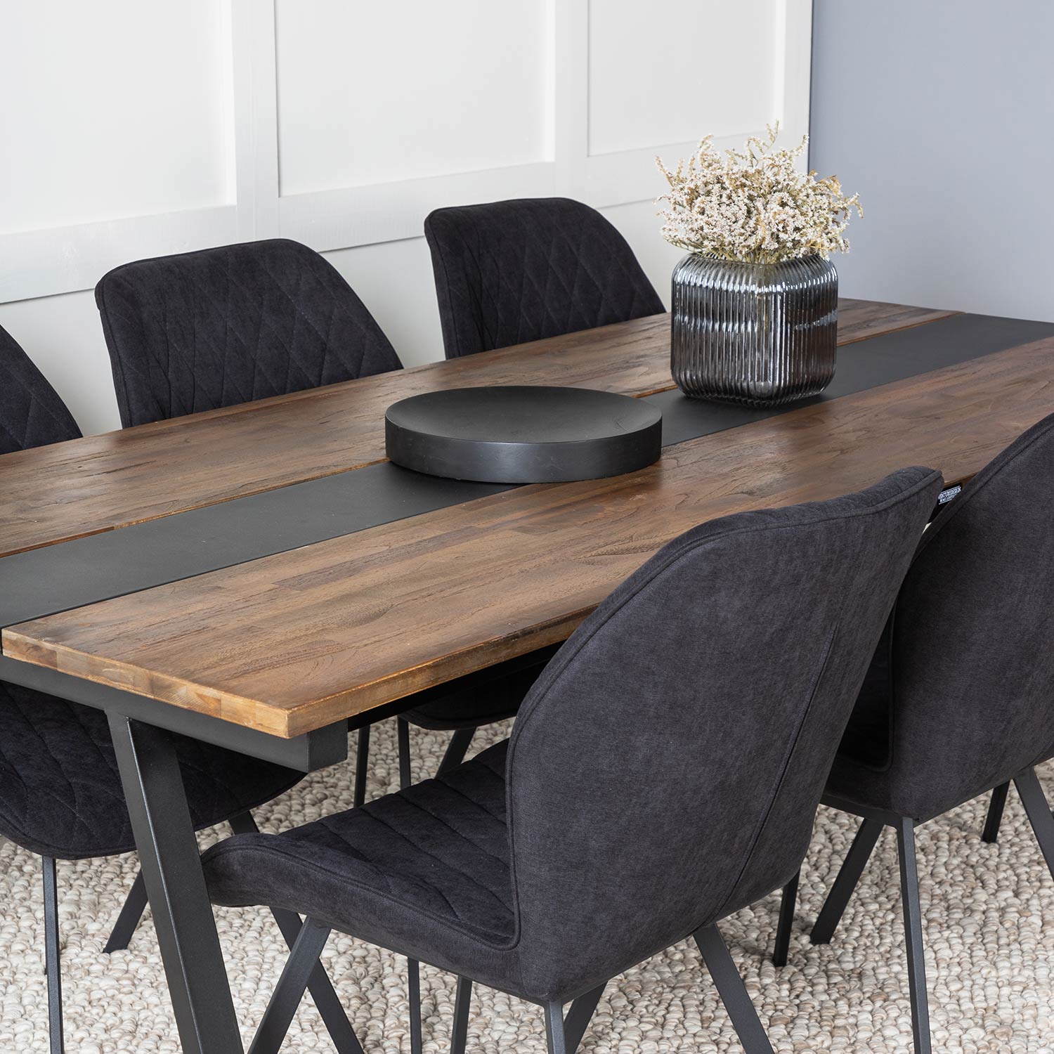 Spisegruppe Venture Home Jane med 6 Geneva Stoler
