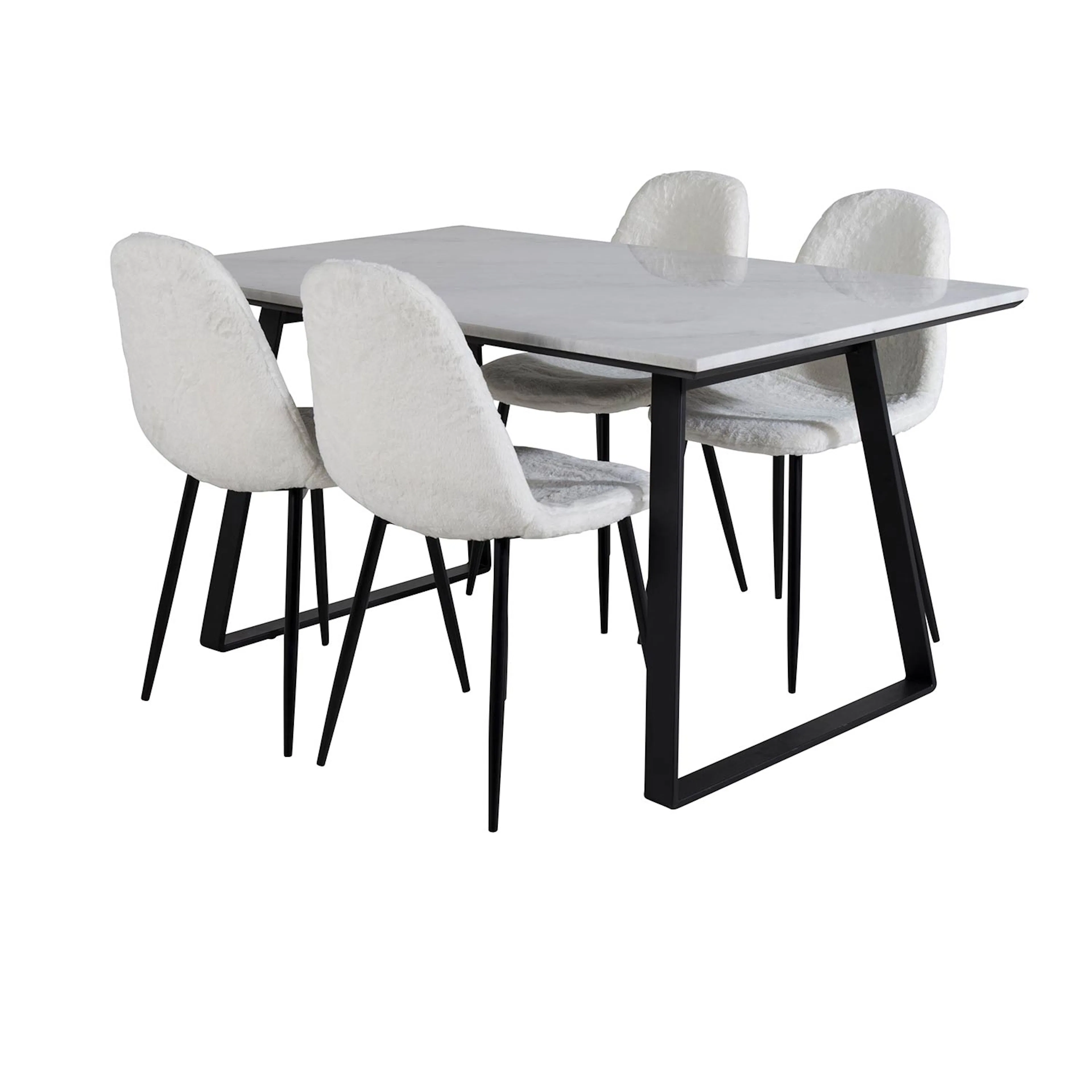 Spisegruppe Venture Home Estelle 140 med 4 Pooya Stoler