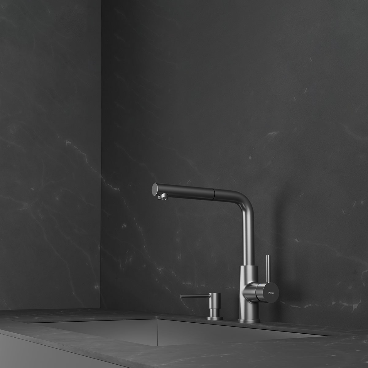 Diskmedelspump Scandtap Steel Clean Dispenser