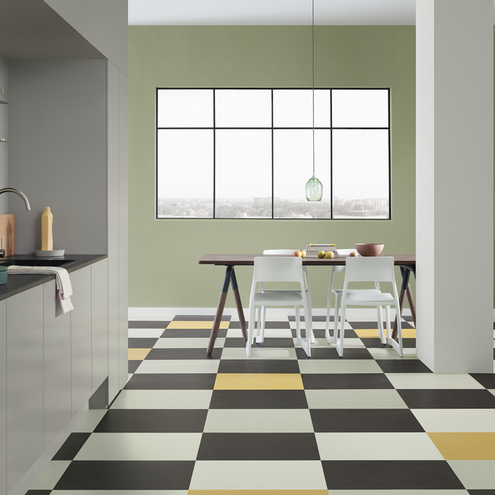 Linoleumsgulv Forbo Marmoleum Click Lemon Zest 30x30 cm
