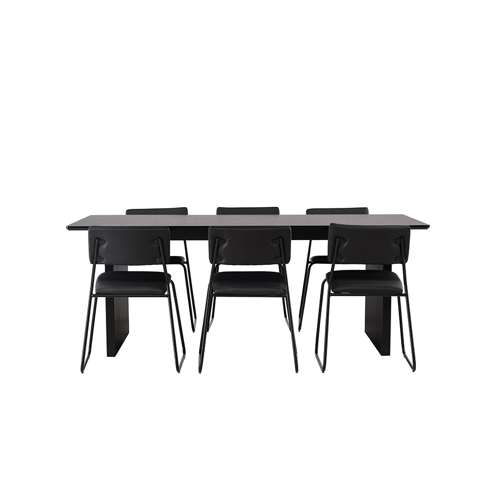 Spisegruppe Venture Home Vail med 6 Kenth Stoler