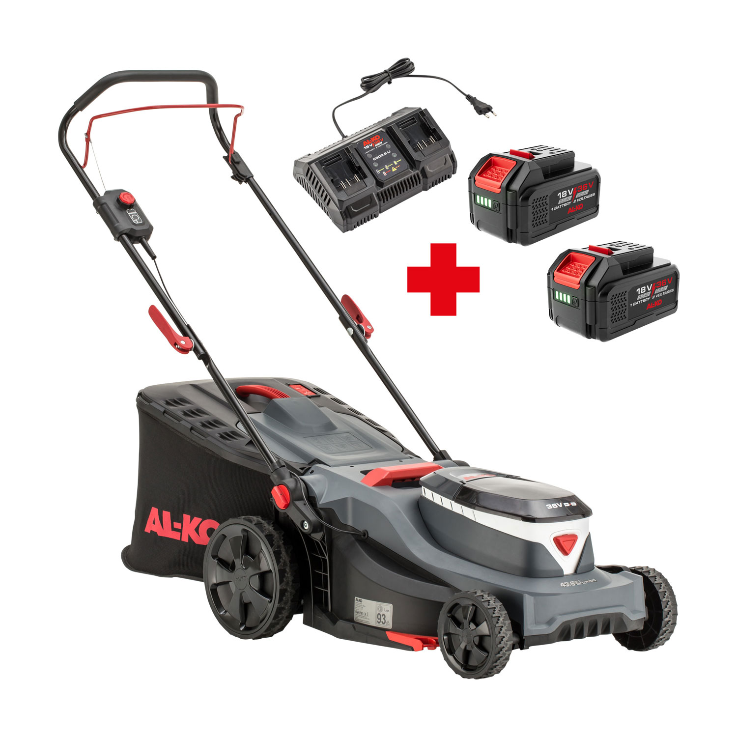 Gressklipper AL-KO 43.6 Li Comfort med Batteri og lader