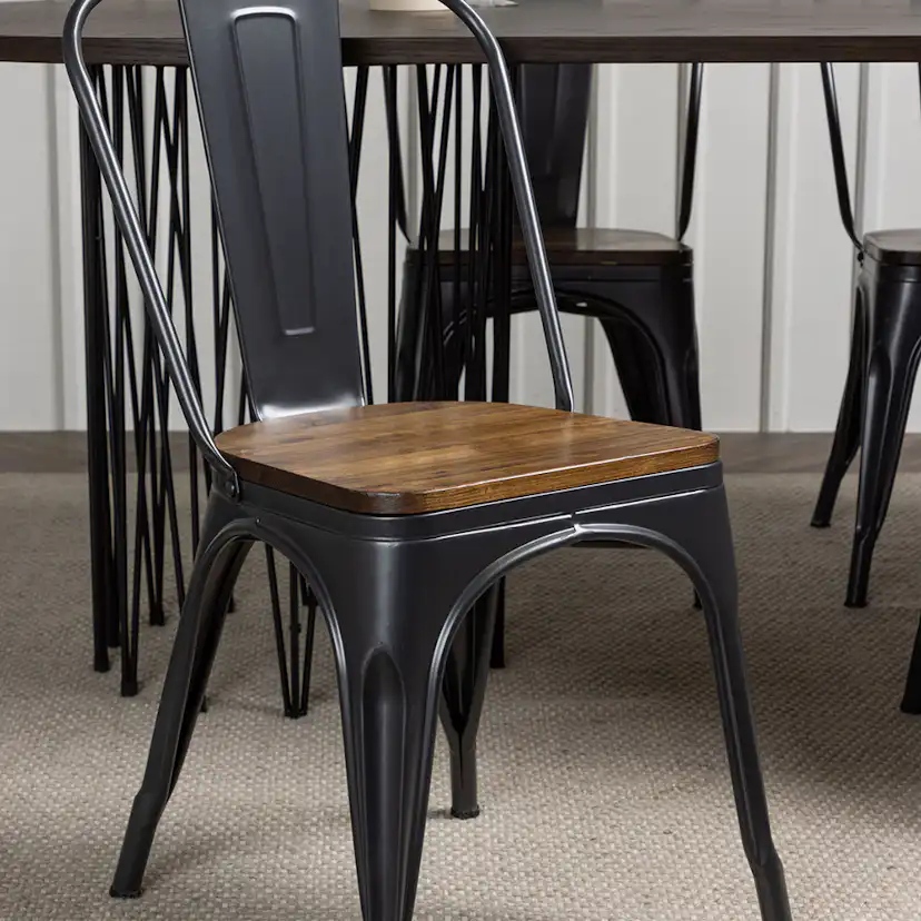 Spisegruppe Venture Home Stone med 4 Tempe Stoler