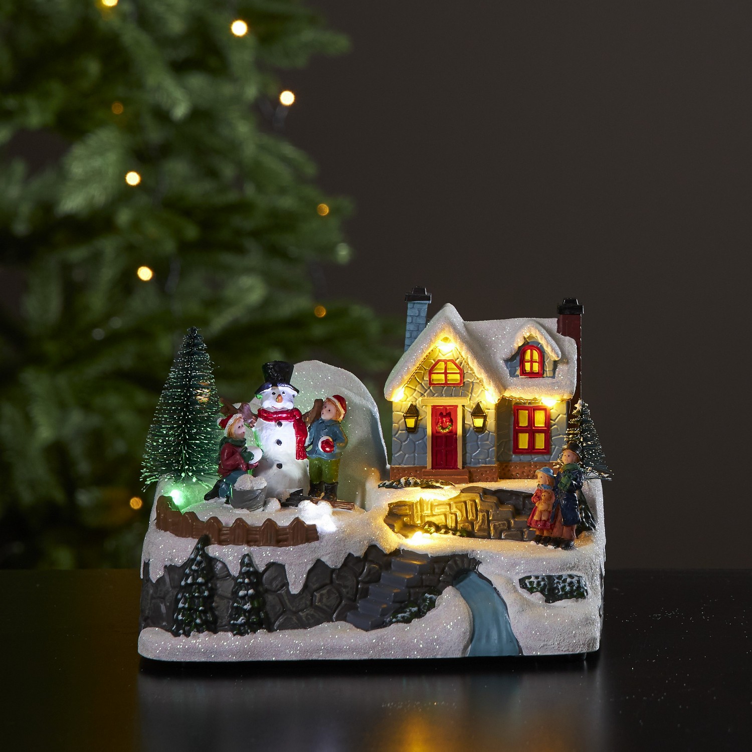 Juleby Star Trading Winterville Hus Snømann