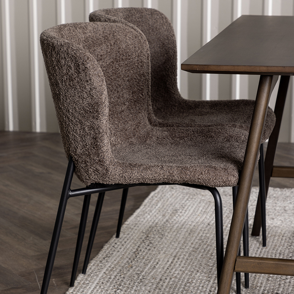 Spisegruppe Venture Home Kaseidon med 4 stk Modesto Stoler