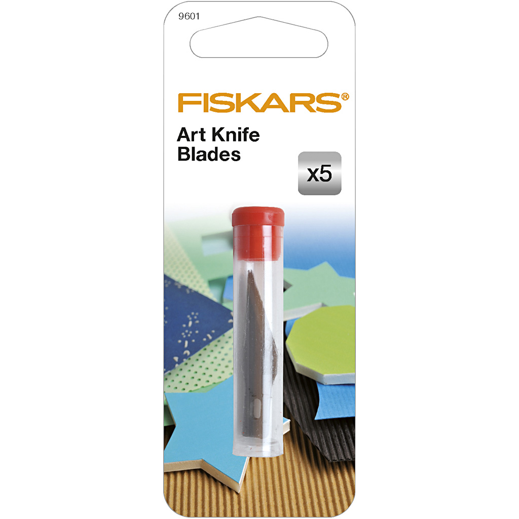 Knivblad Fiskars til Fingerkniv og Kunstnerkniv 5 stk/1 Pk