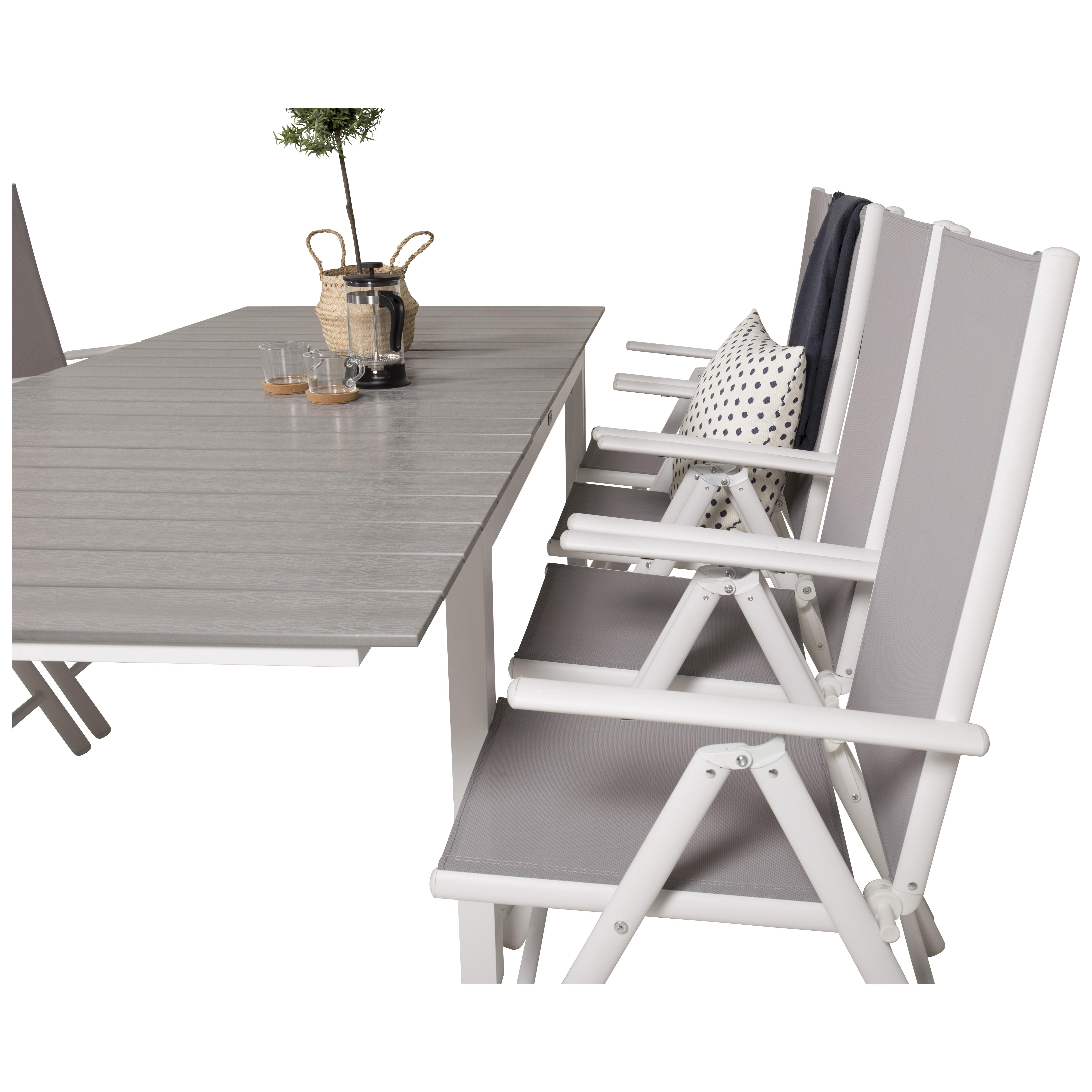 Spisegruppe Venture Home Lova 160/240 med 8 Bront Stoler