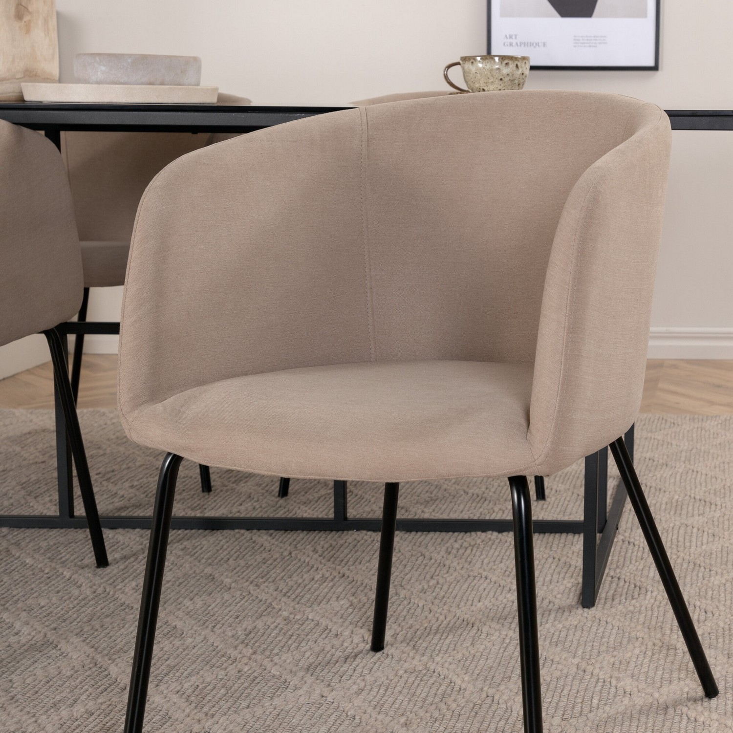 Spisegruppe Venture Home Lund Spisebord og Bergen Spisestol