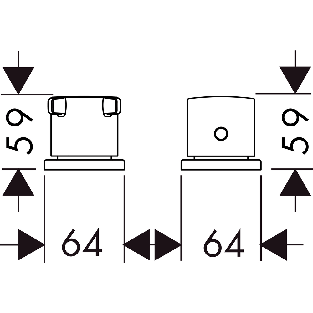 Badekarblander Axor Citterio 2-hulls