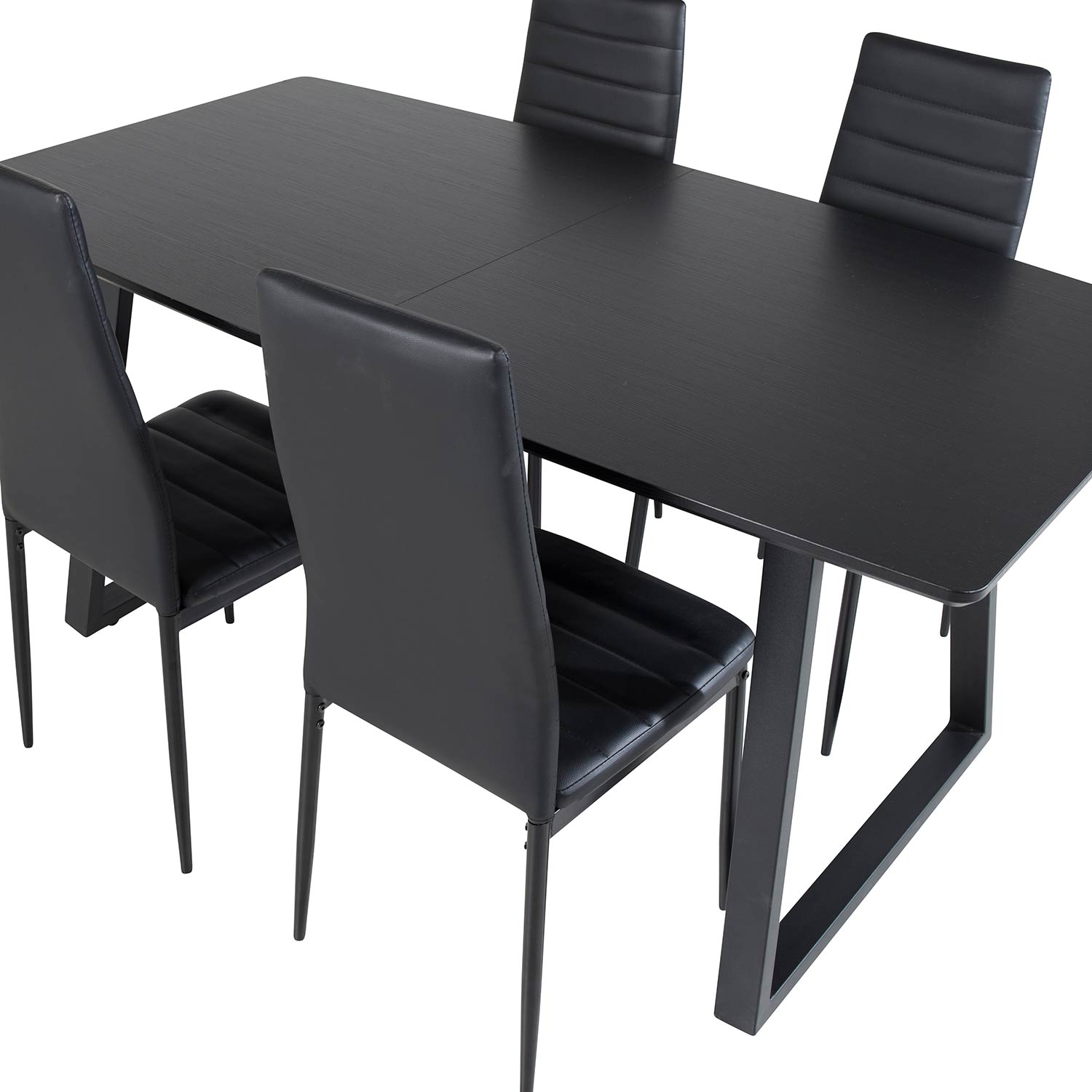 Spisegruppe Venture Home Ina med 4 Sly Stoler Kunstlær