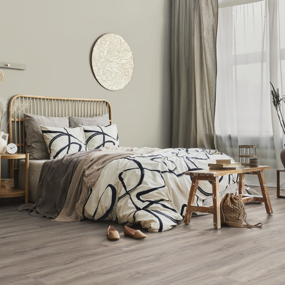Vinylgulv Gerflor Virtuo 55 Rigid Acoustic Baita Taupe