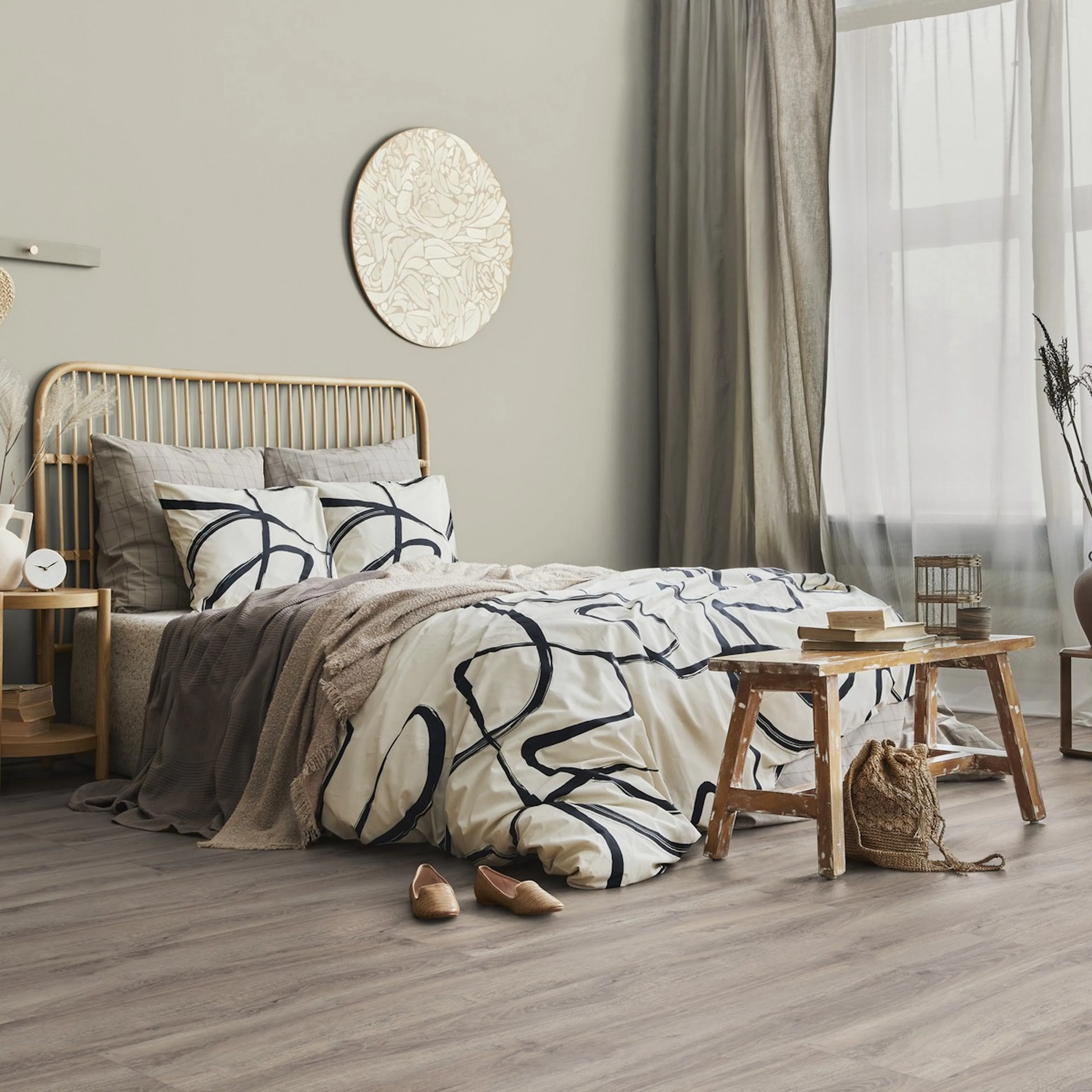 Vinylgulv Gerflor Virtuo 55 Rigid Acoustic Baita Taupe