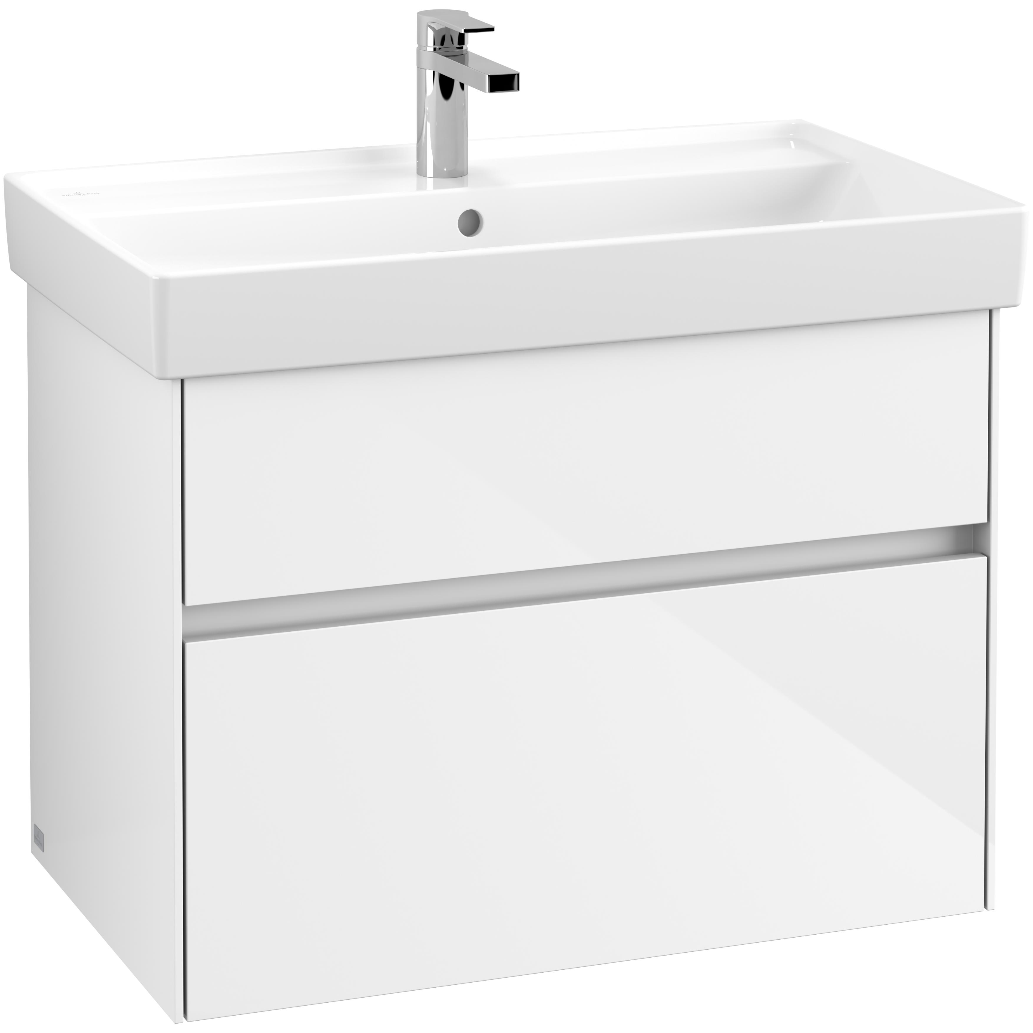 Tvättställsskåp Villeroy & Boch Collaro med 2 Lådor för Inbyggt Skåpstvättställ | badrum - badrumsmobler - tvattstallsskap-och-kommod | KakelKungen