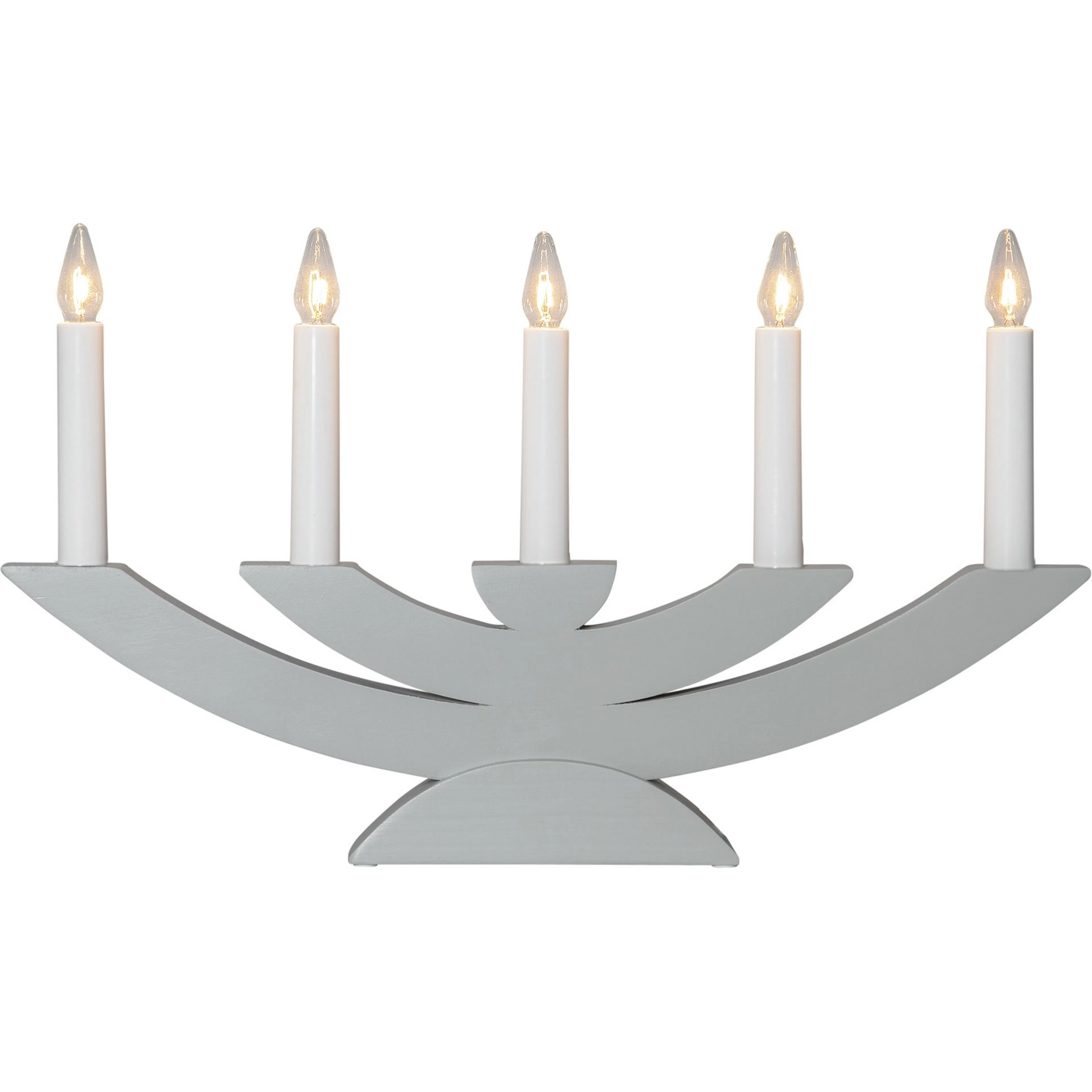 Ljusstake Navida 5L grå Grå
