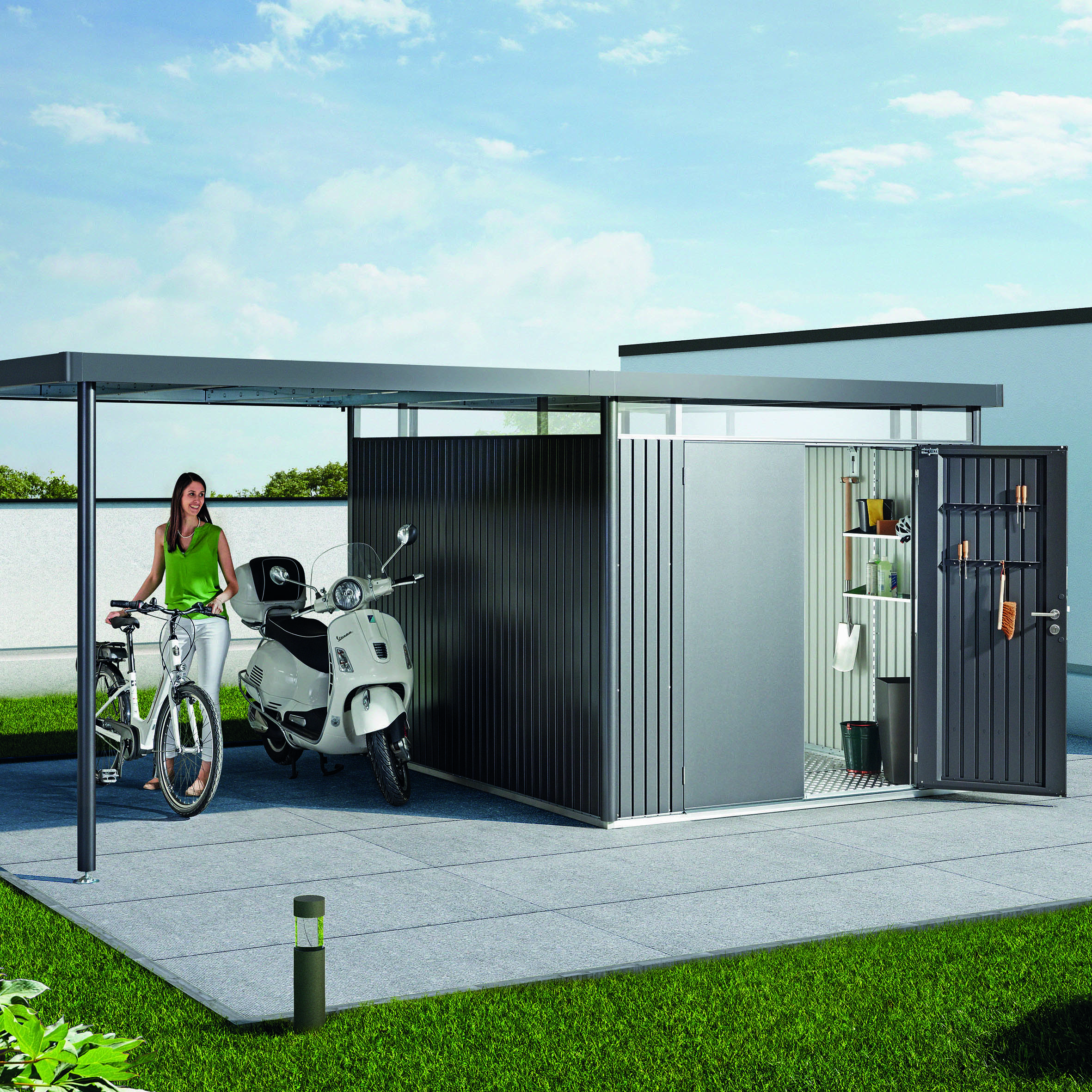 Redskapsbod Biohort Highline H5 Dobbeldør