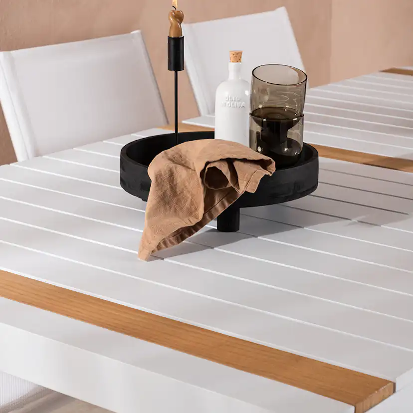 Spisegruppe Venture Home Togo med 6 Santorini Stoler